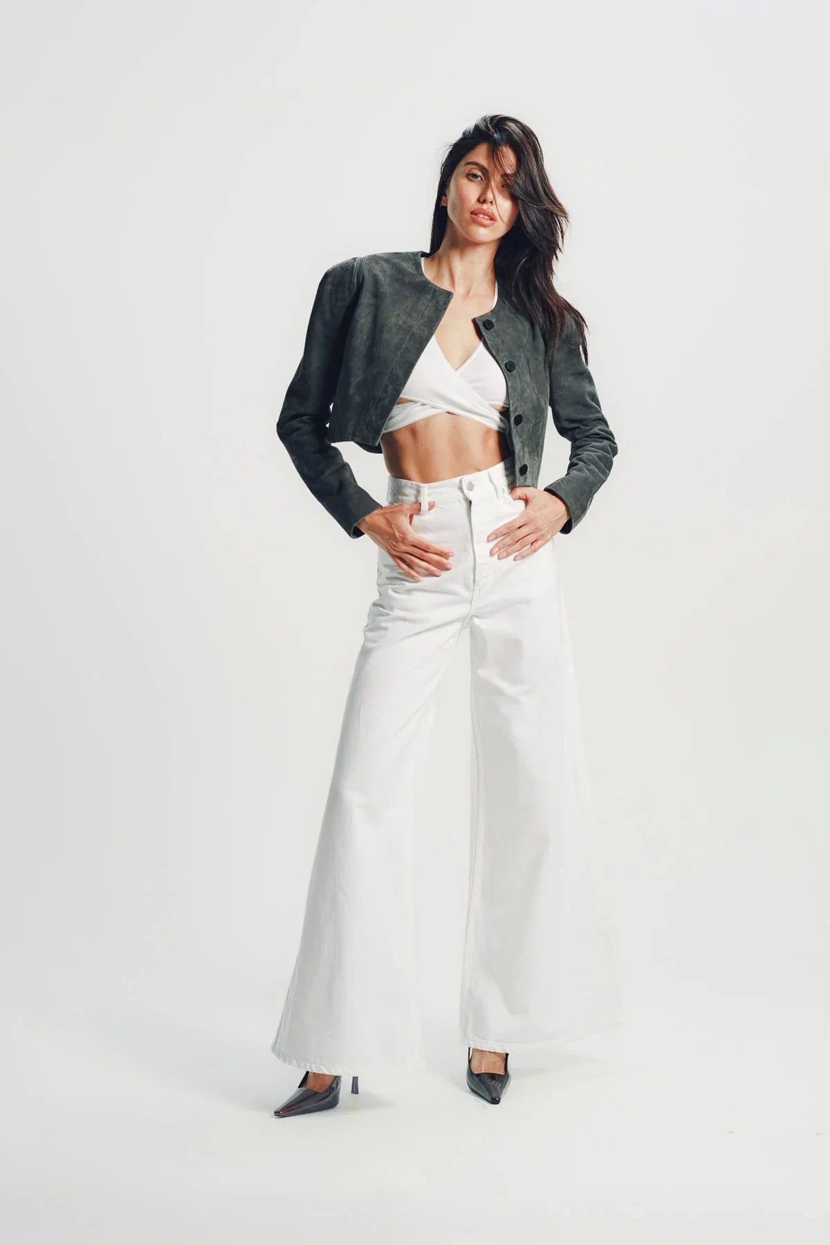 Alaïa | Goat Suede Tailored Jacket