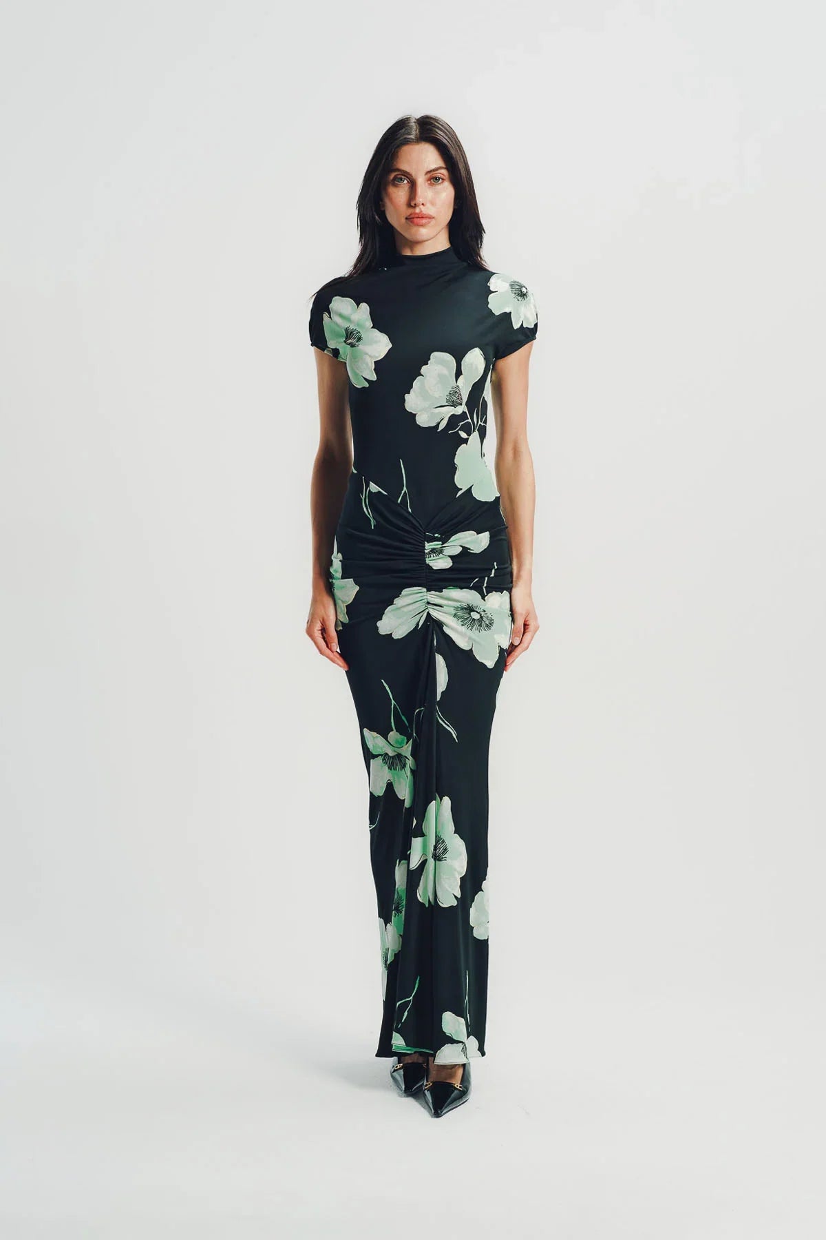 Alaïa | Draped Printed Dress