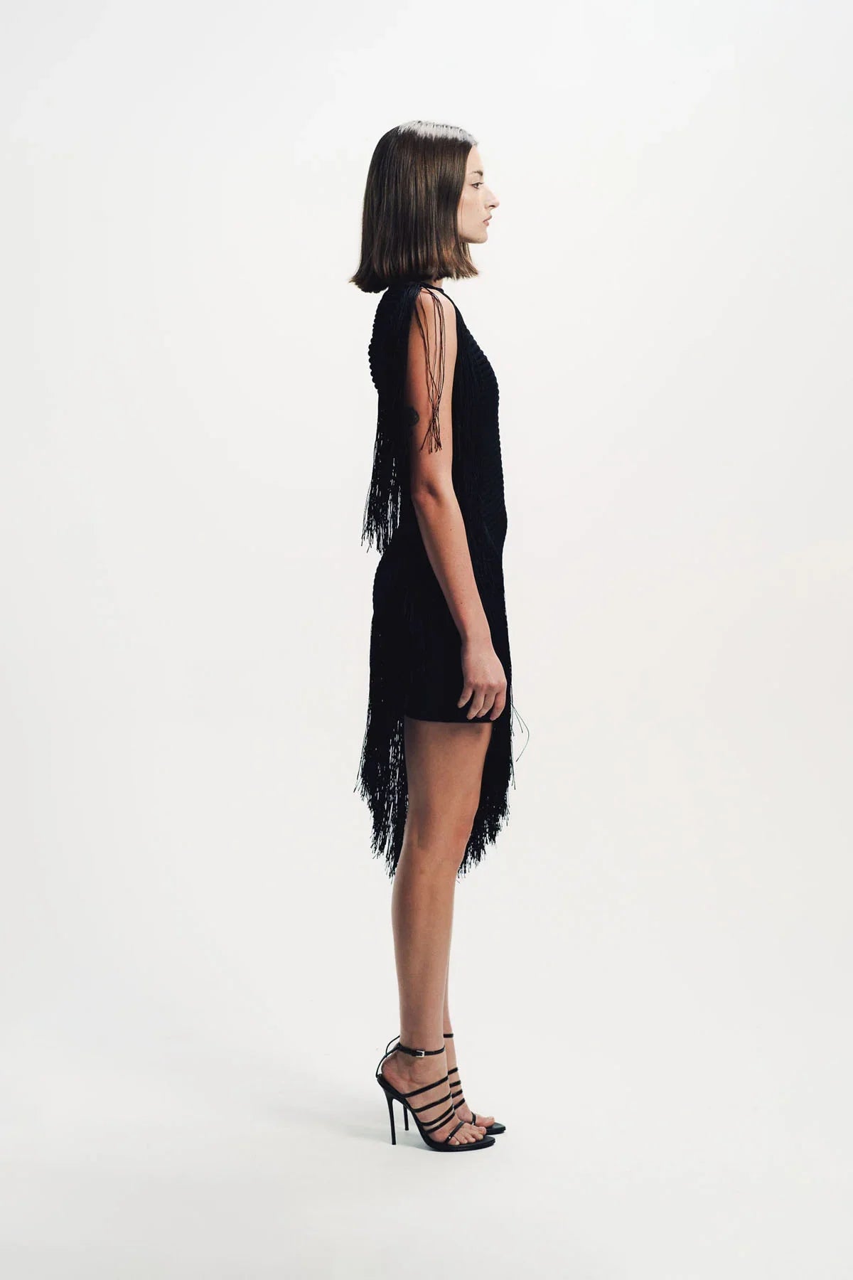 Alaïa | Asymmetric Fringed Dress