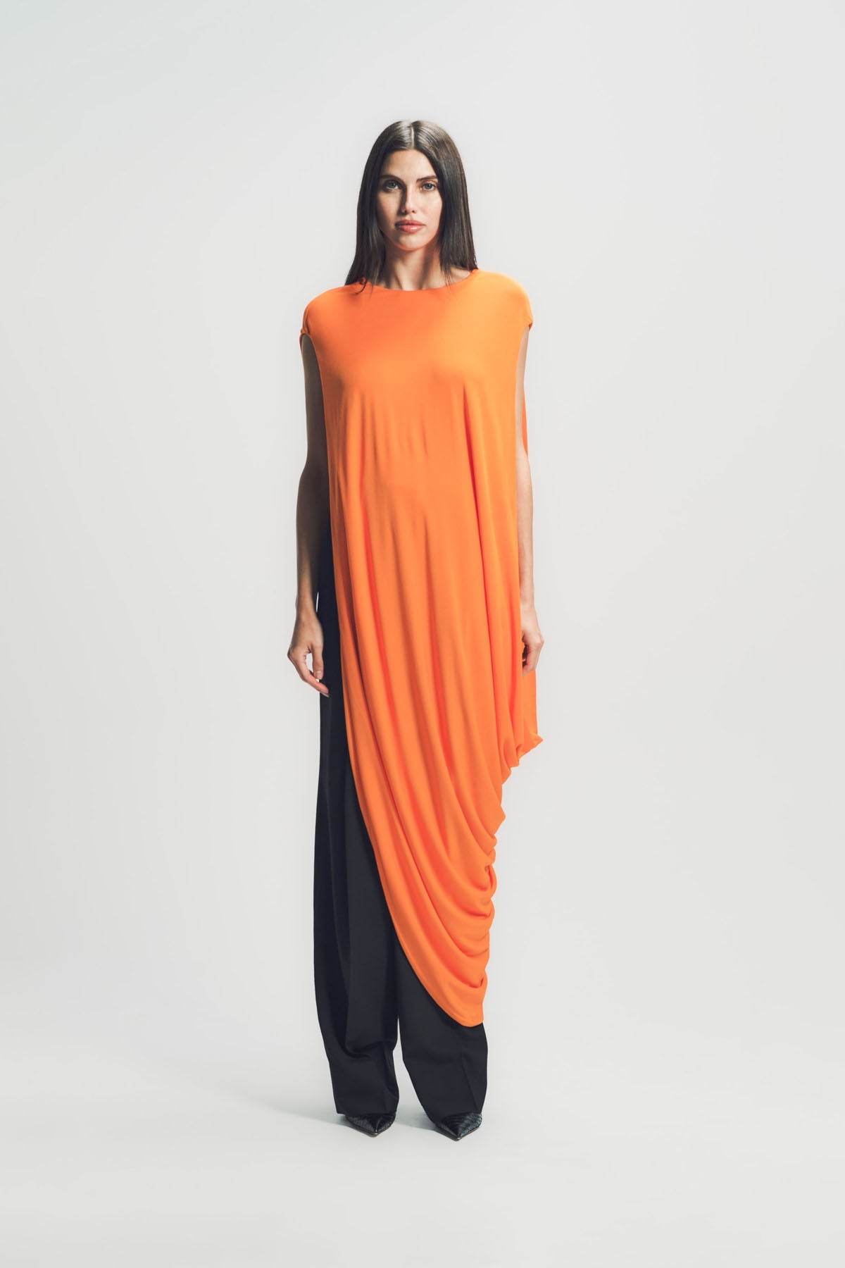 TOM FORD | IMPOSSIBLE ASYMMETRIC CAP SLEEVE TOP