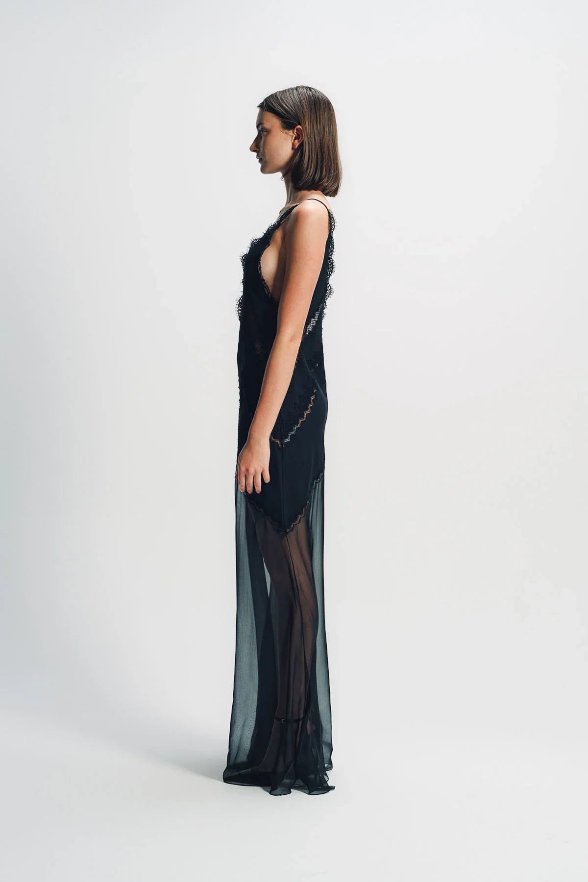 TOM FORD | LACE-ENCRUSTED EVENING DRESS