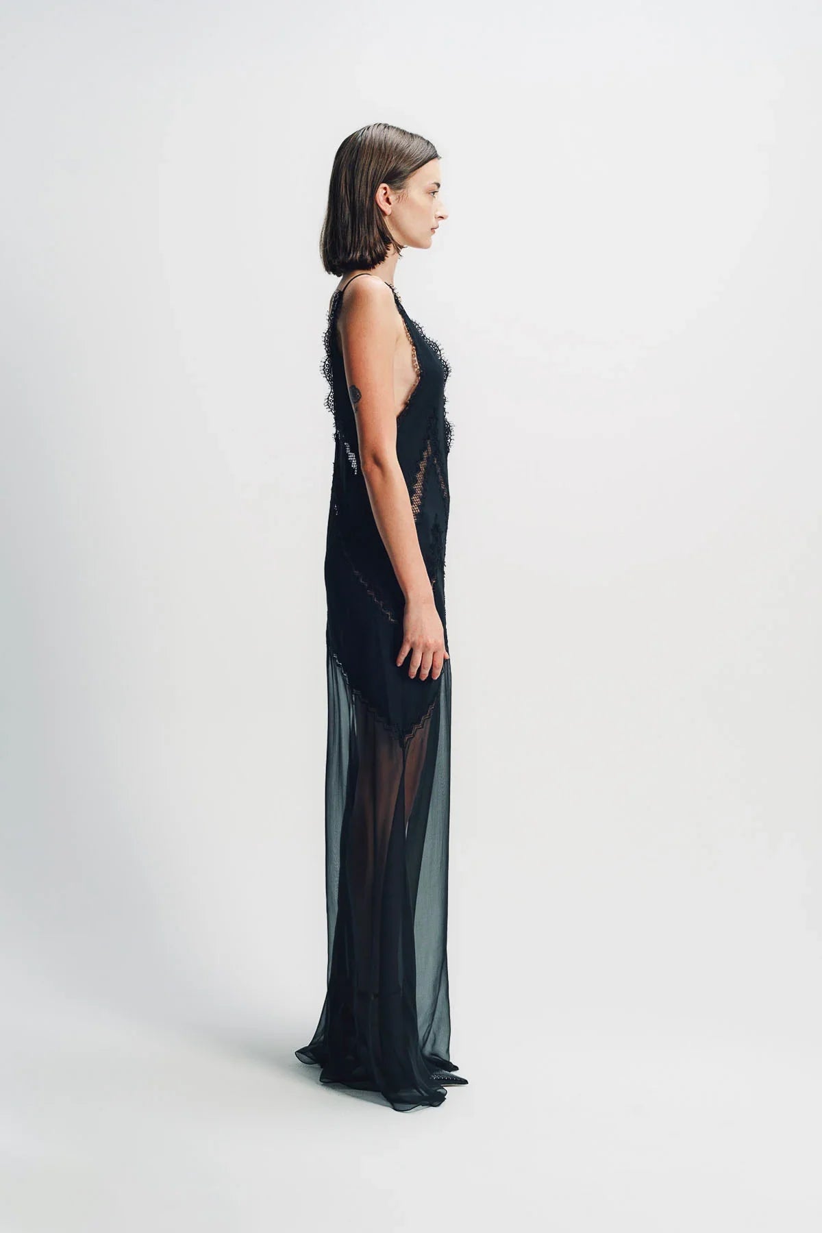TOM FORD | LACE-ENCRUSTED EVENING DRESS