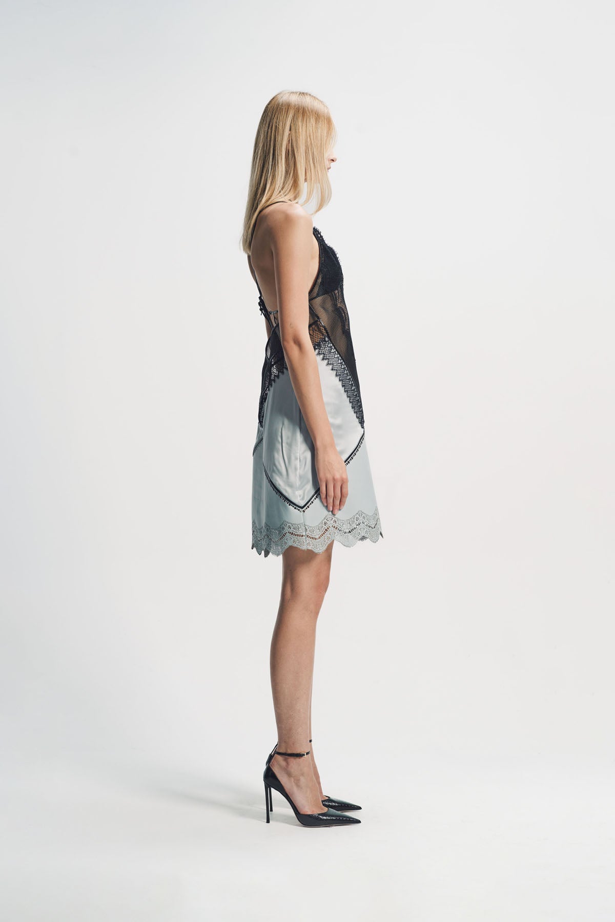 Tom Ford | Lace and Leather Slip Dress