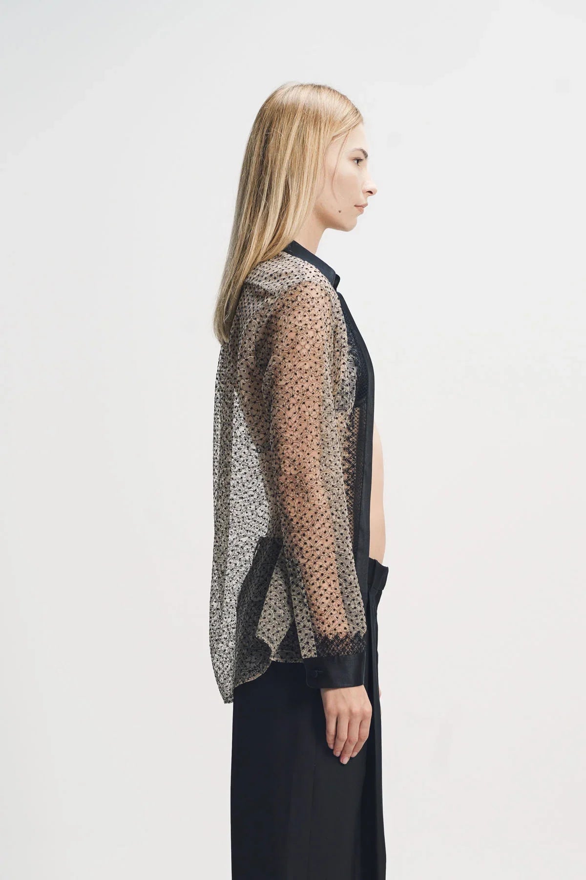 Tom Ford | Lace Polka Dot Long Sleeve Shirt