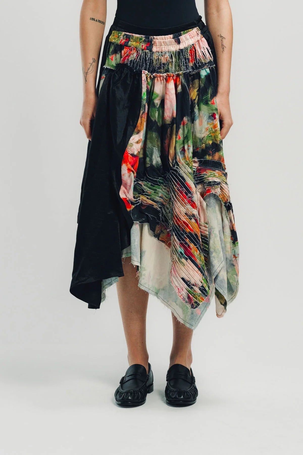 CAROLINE HU | PRINT SLASH SKIRT