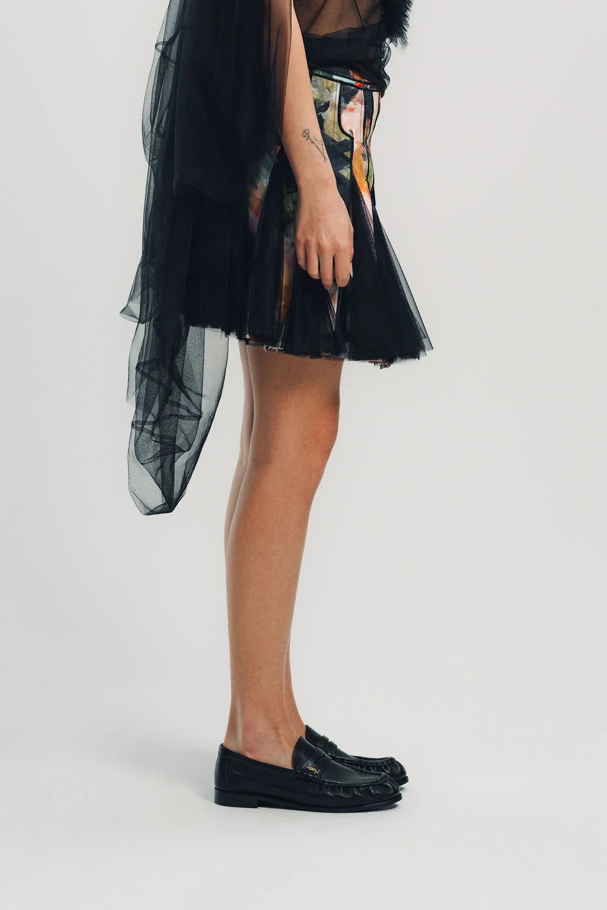 CAROLINE HU | PRINT GORED MIDI SKIRT