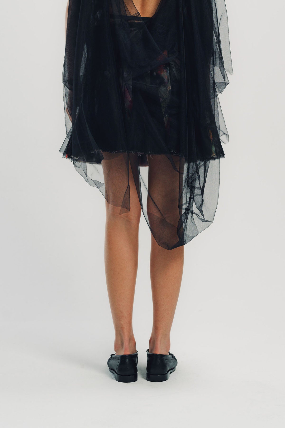 CAROLINE HU | PRINT GORED MIDI SKIRT