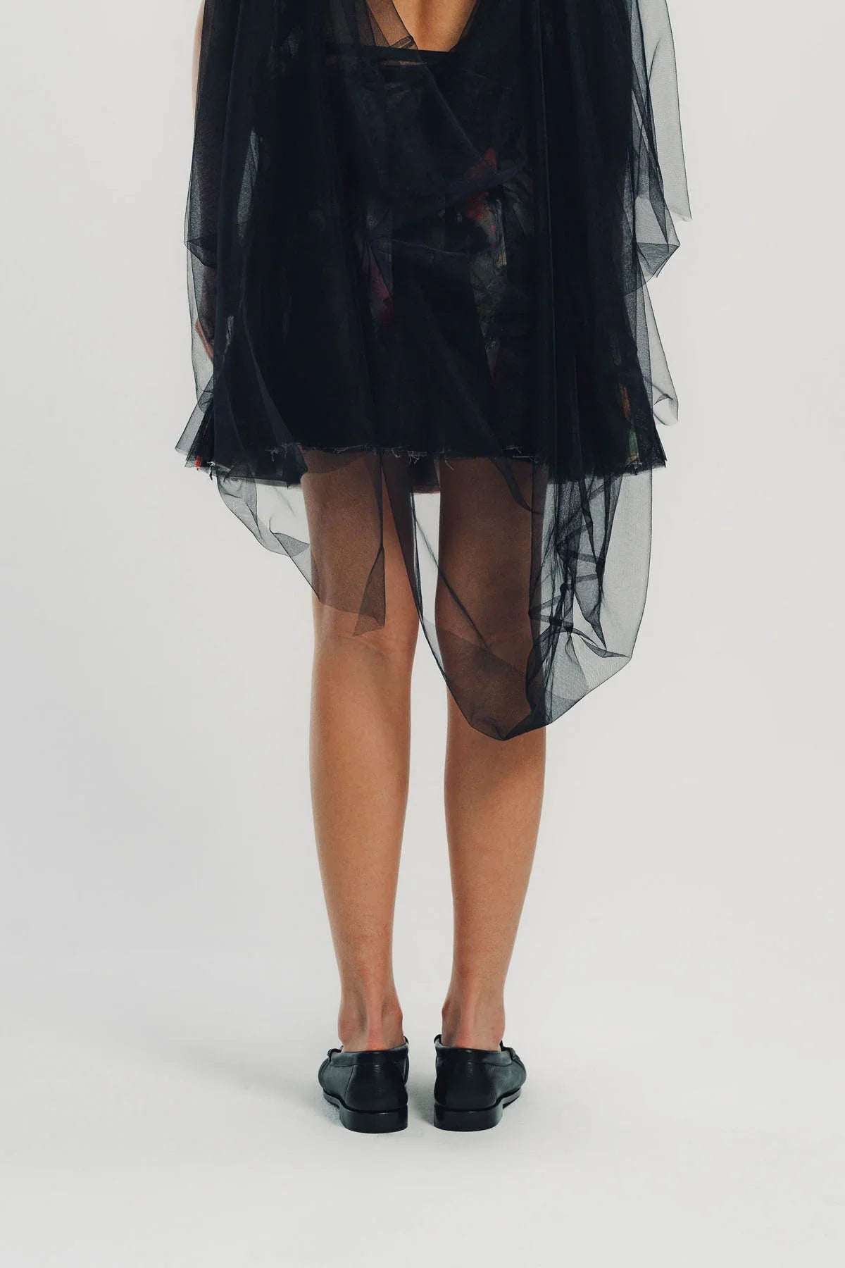 CAROLINE HU | PRINT GORED MIDI SKIRT