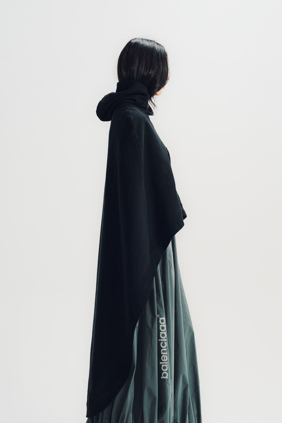 Balenciaga | Oversized Hooded Cape