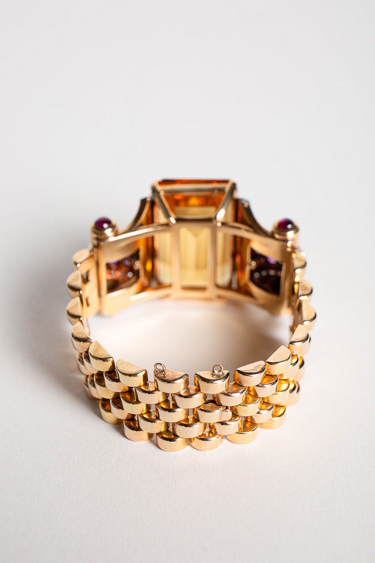 MAXFIELD PRIVATE COLLECTION | 1940'S QUARTZ & RUBY BRACELET