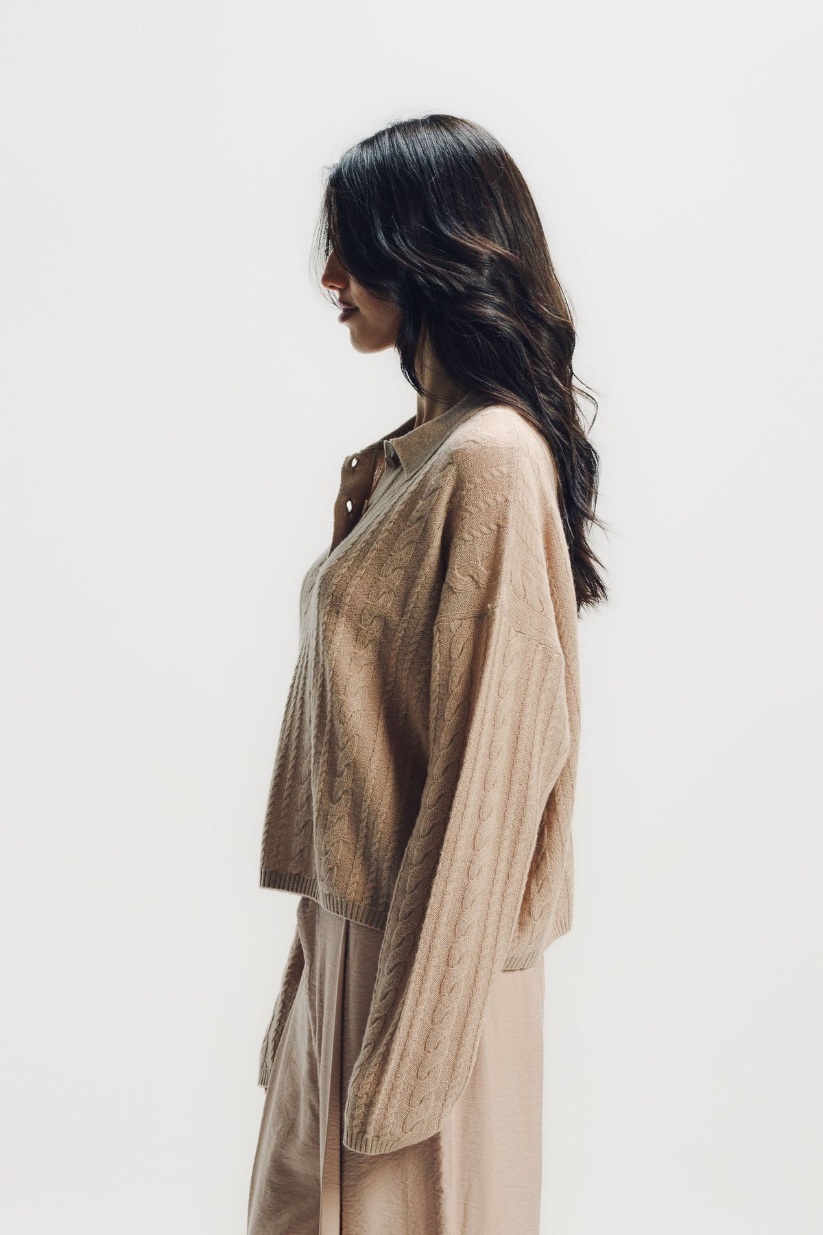 Sablyn | Elsie Relaxed Ls Cashmere Polo Sweater