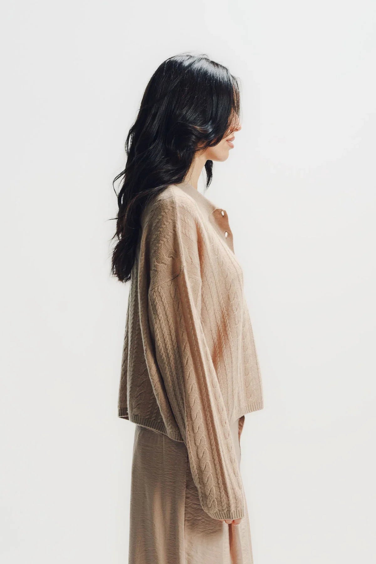 Sablyn | Elsie Relaxed Ls Cashmere Polo Sweater