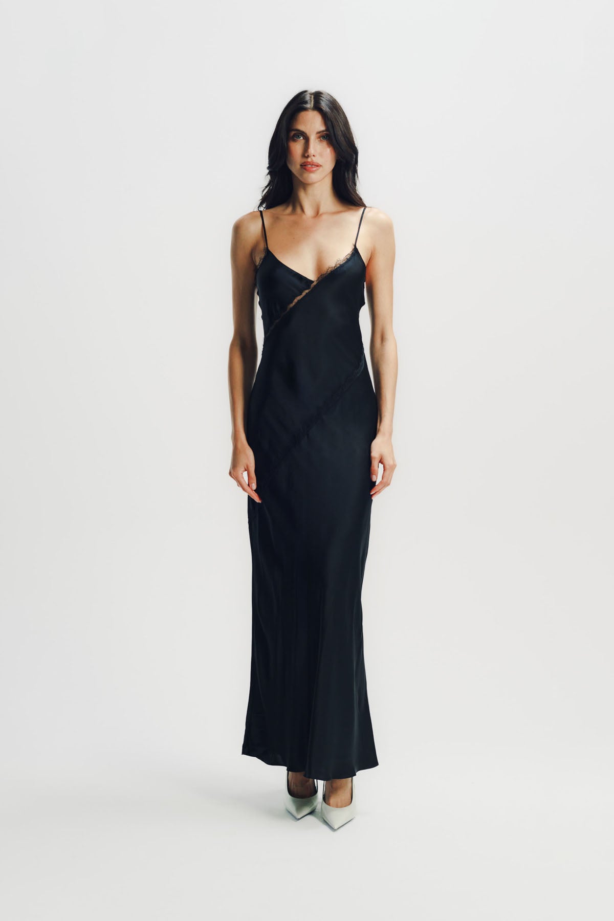 Sablyn | Cece Lace Inset Silk Cami Dress