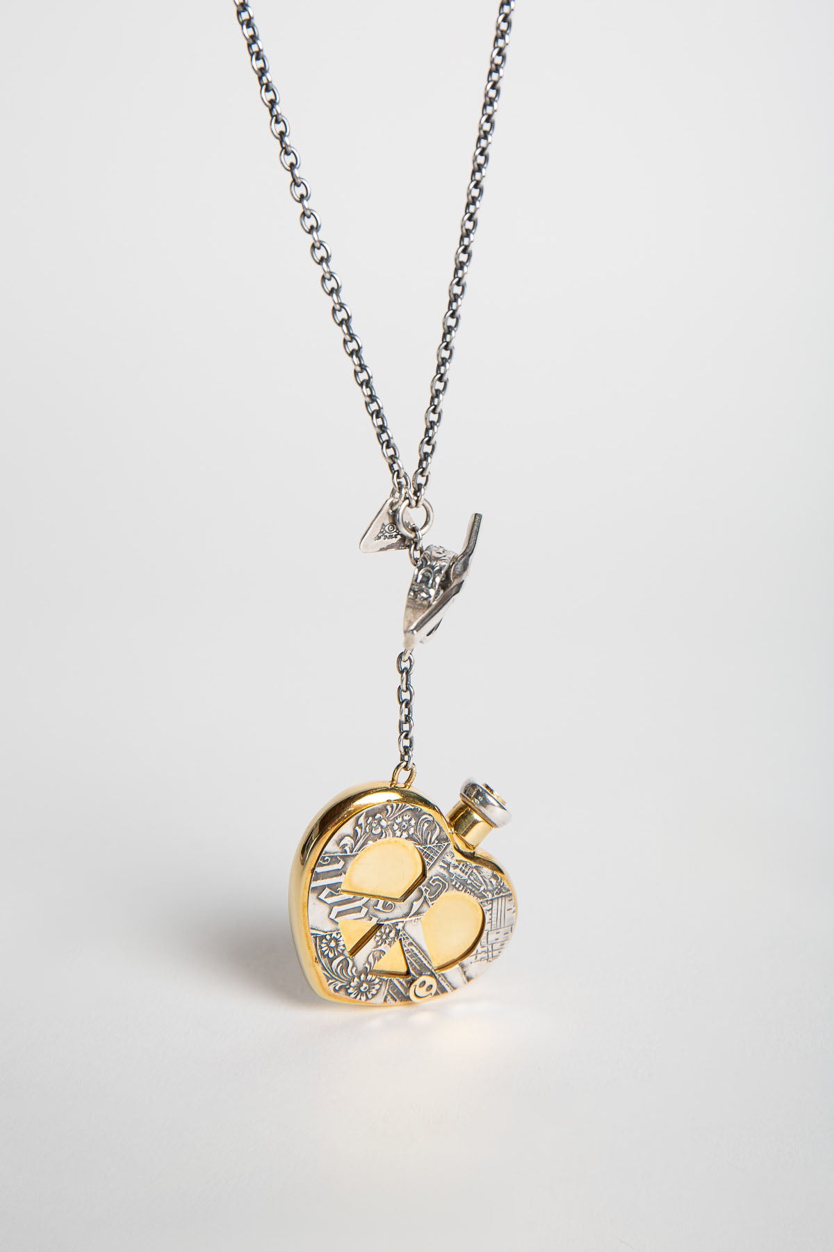 BLIND MAN TOGS | HEART PERFUME BOTTLE NECKLACE