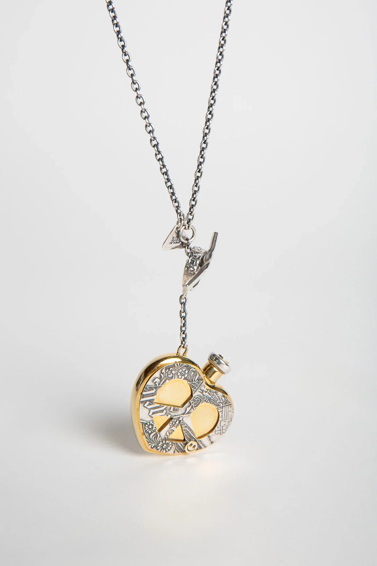 BLIND MAN TOGS | HEART PERFUME BOTTLE NECKLACE