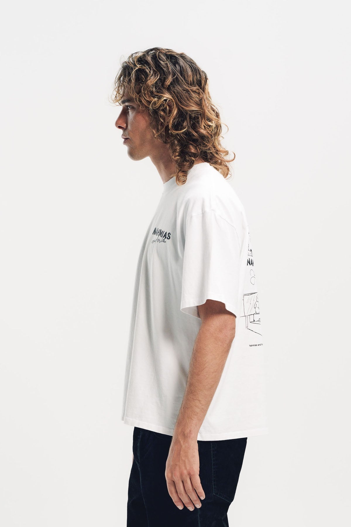 NAHMIAS | WHITE MAXFIELD CRAFT SUPPLIER T-SHIRT