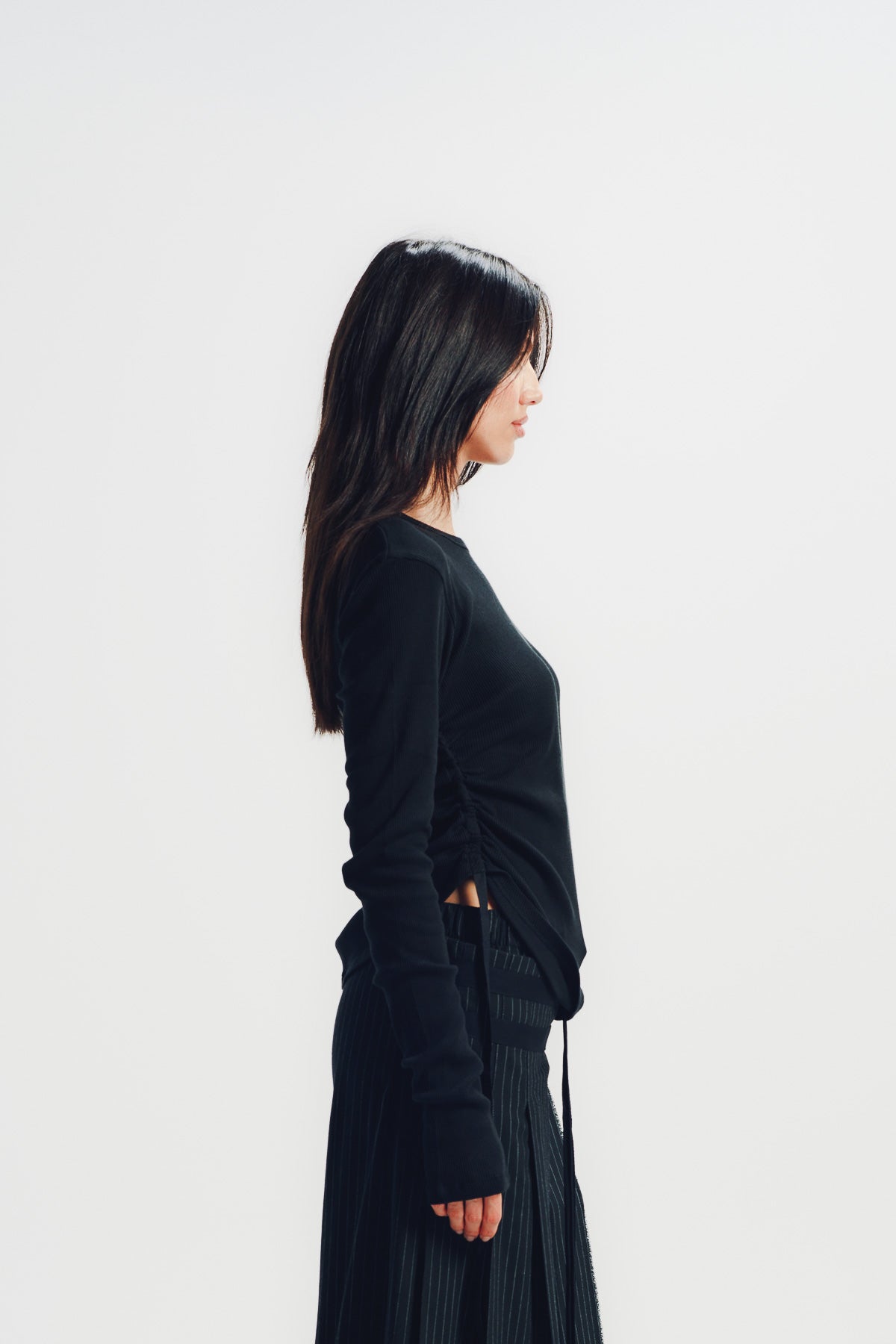 Ann Demeulemeester | Dot Wrinkled Cropped Top