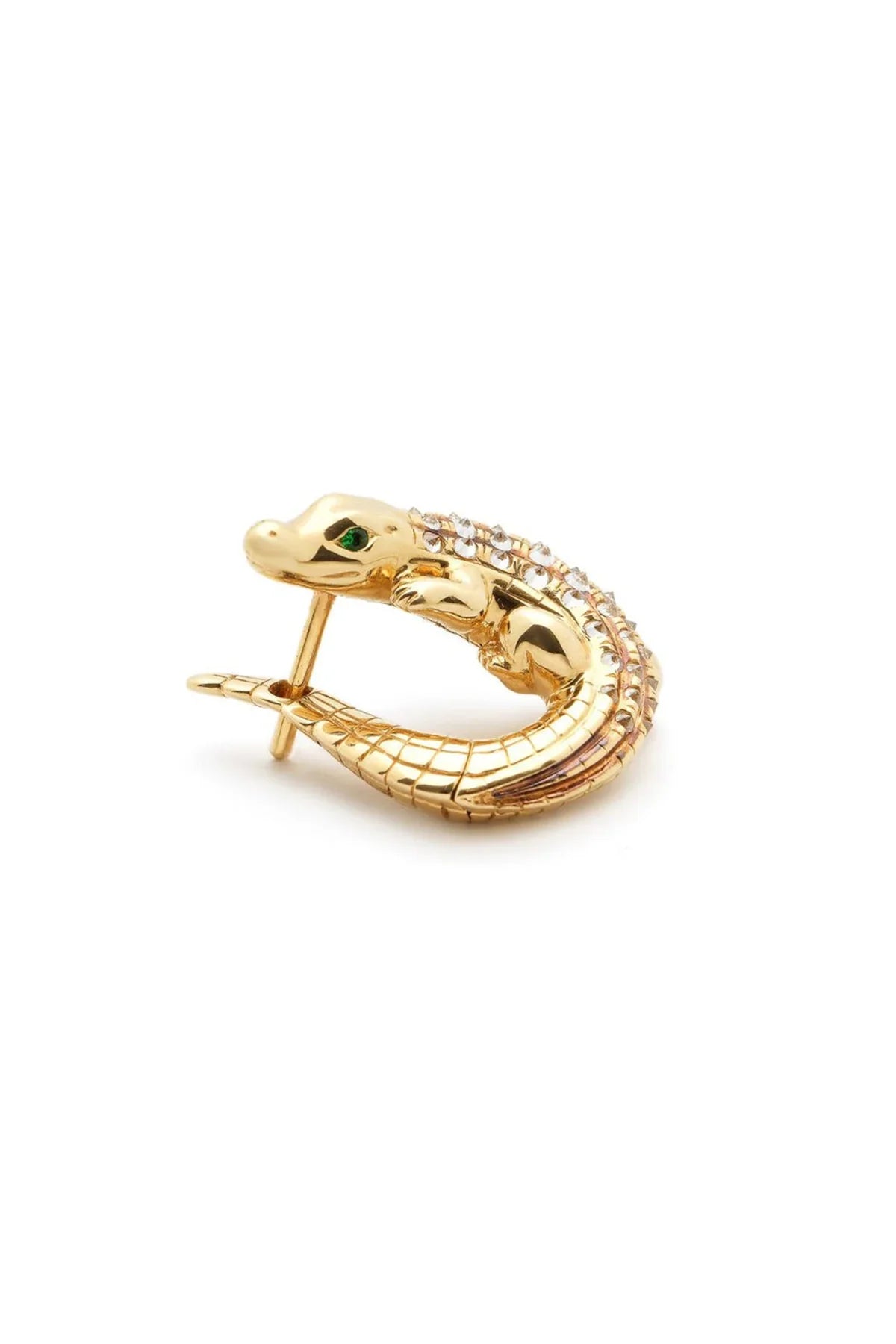 BIBI VAN DER VELDEN | GOLD ALLIGATOR TWIST EARRING