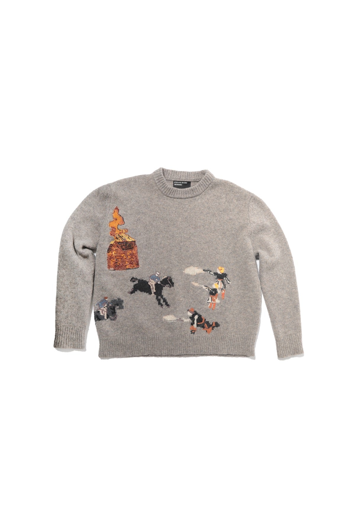 アンファンリッシュデプリメ ENFANTS RICHES DEPRIMES カムリブウィズミー刺繍ニット メンズ M ENFANTS RICHES DÉPRIMÉS | COME LIVE WITH ME SWEATER
