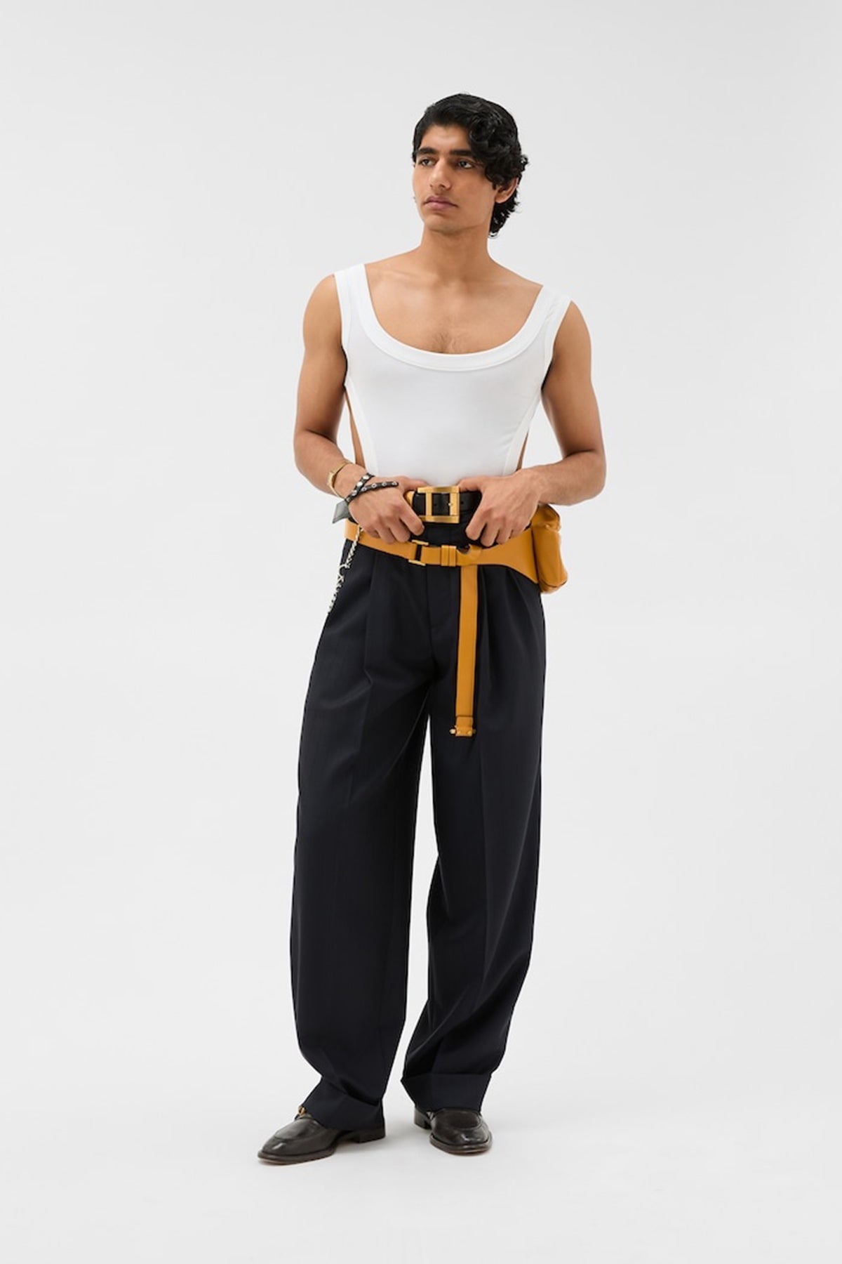 VERSACE | PINSTRIPE TROUSERS