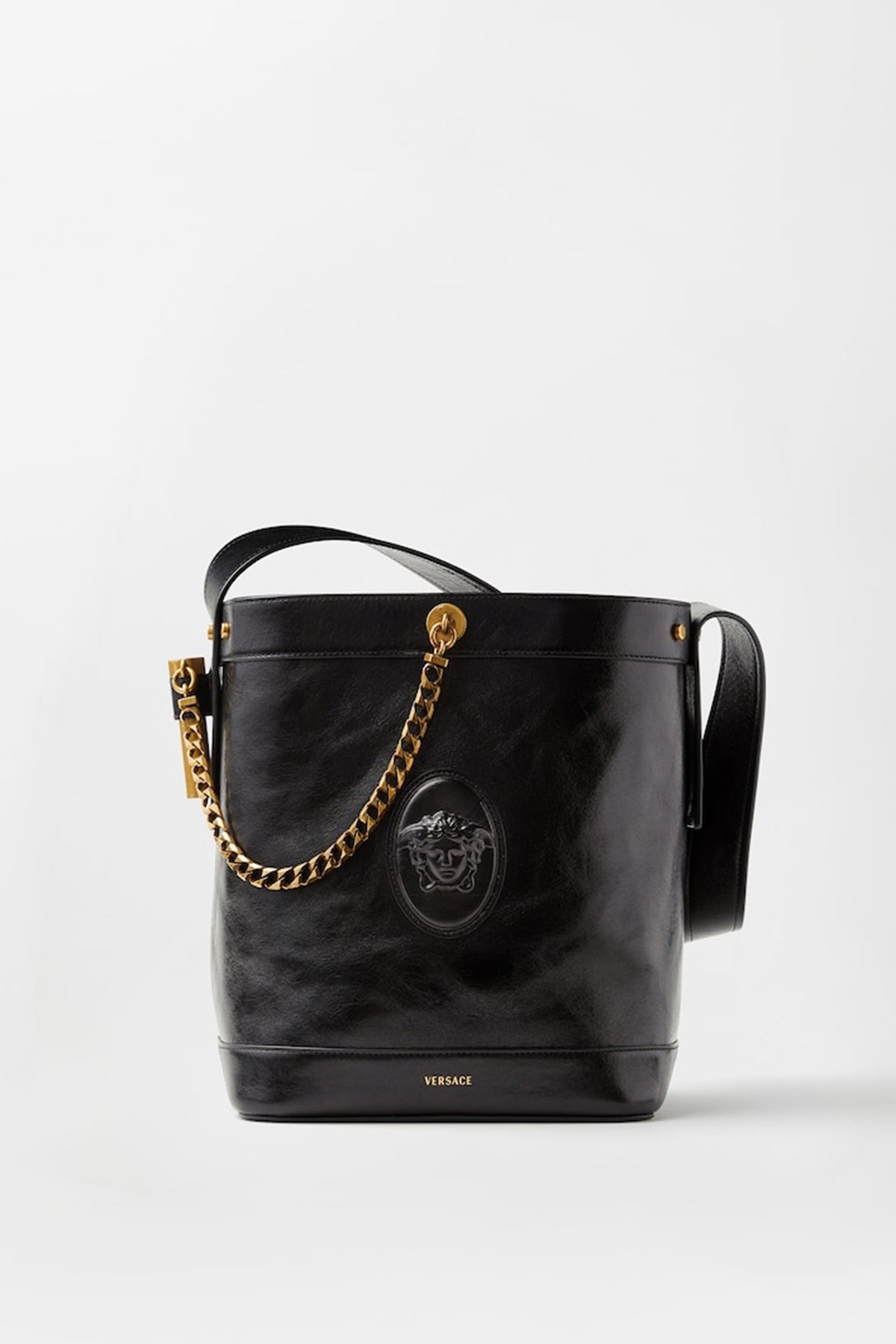 VERSACE | PIVOT SMALL BUCKET BAG