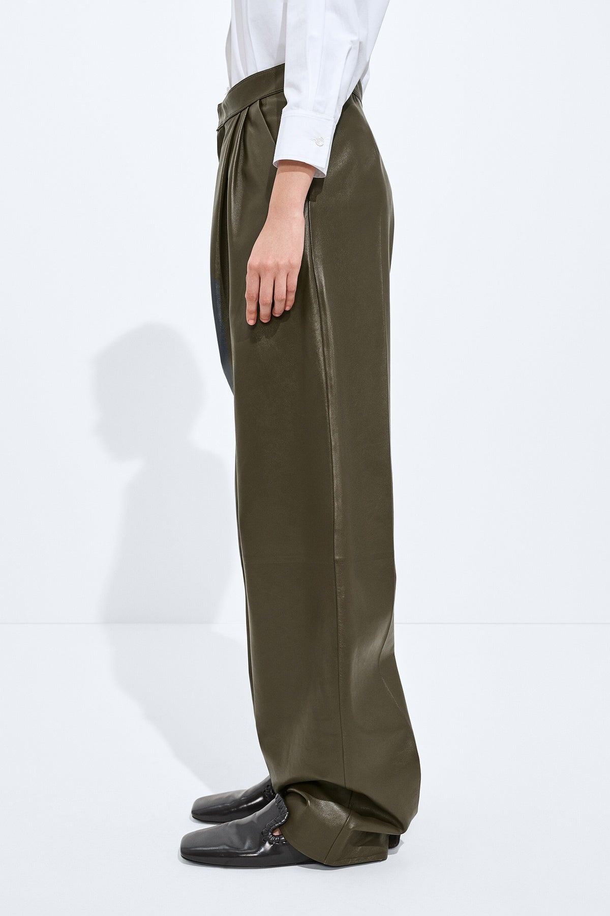 Bottega Veneta | Wide Leather Trouser