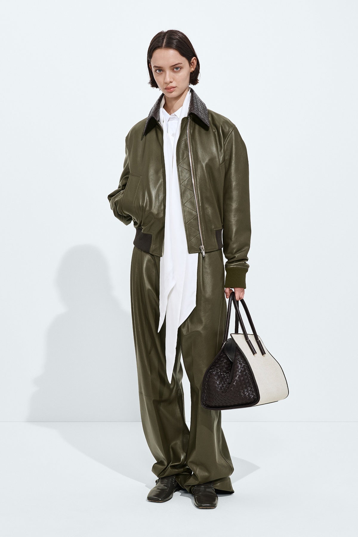 Bottega Veneta | Wide Leather Trouser