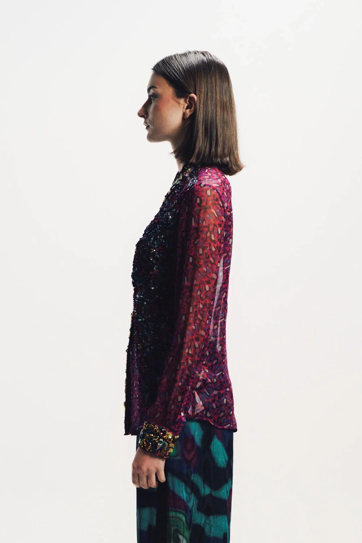 Dries Van Noten | Embroidered Long Sleeve Shirt