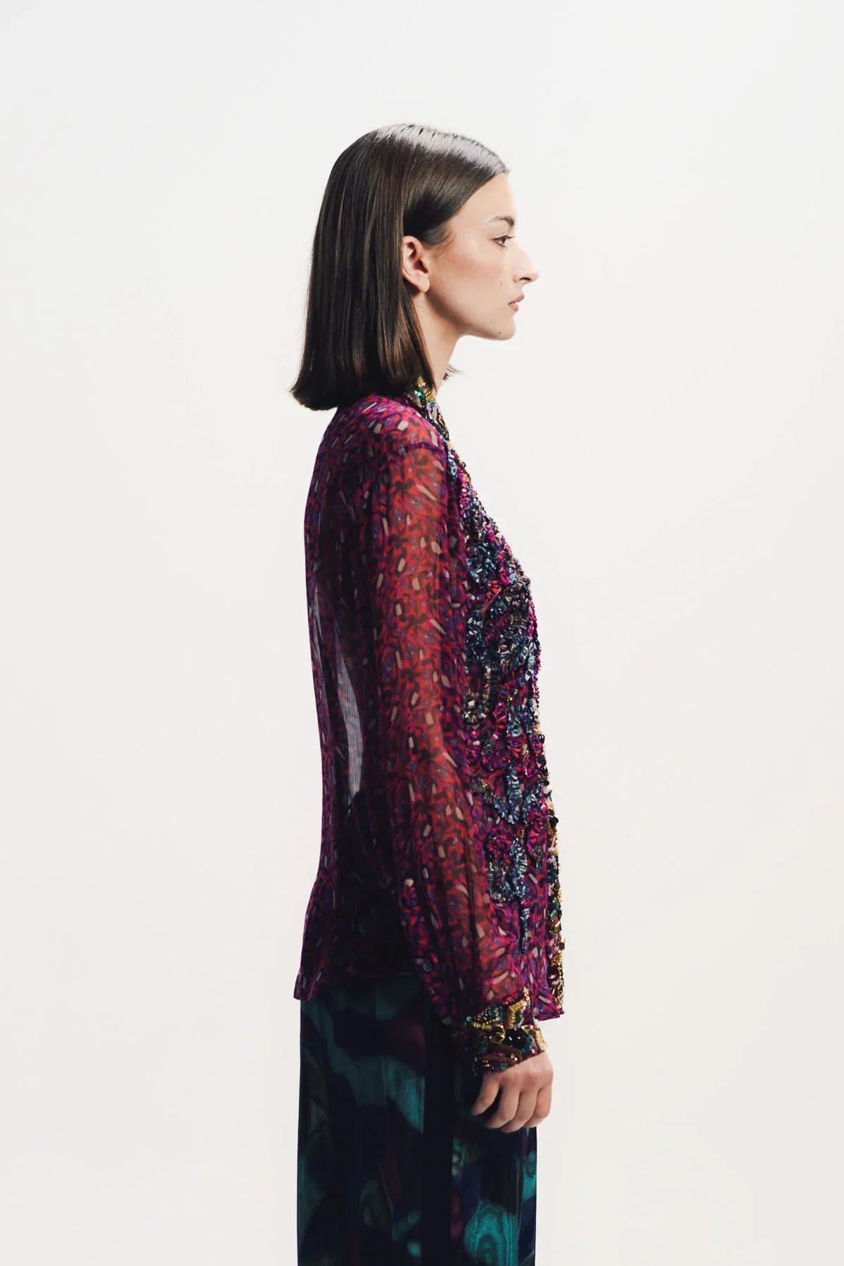 Dries Van Noten | Embroidered Long Sleeve Shirt