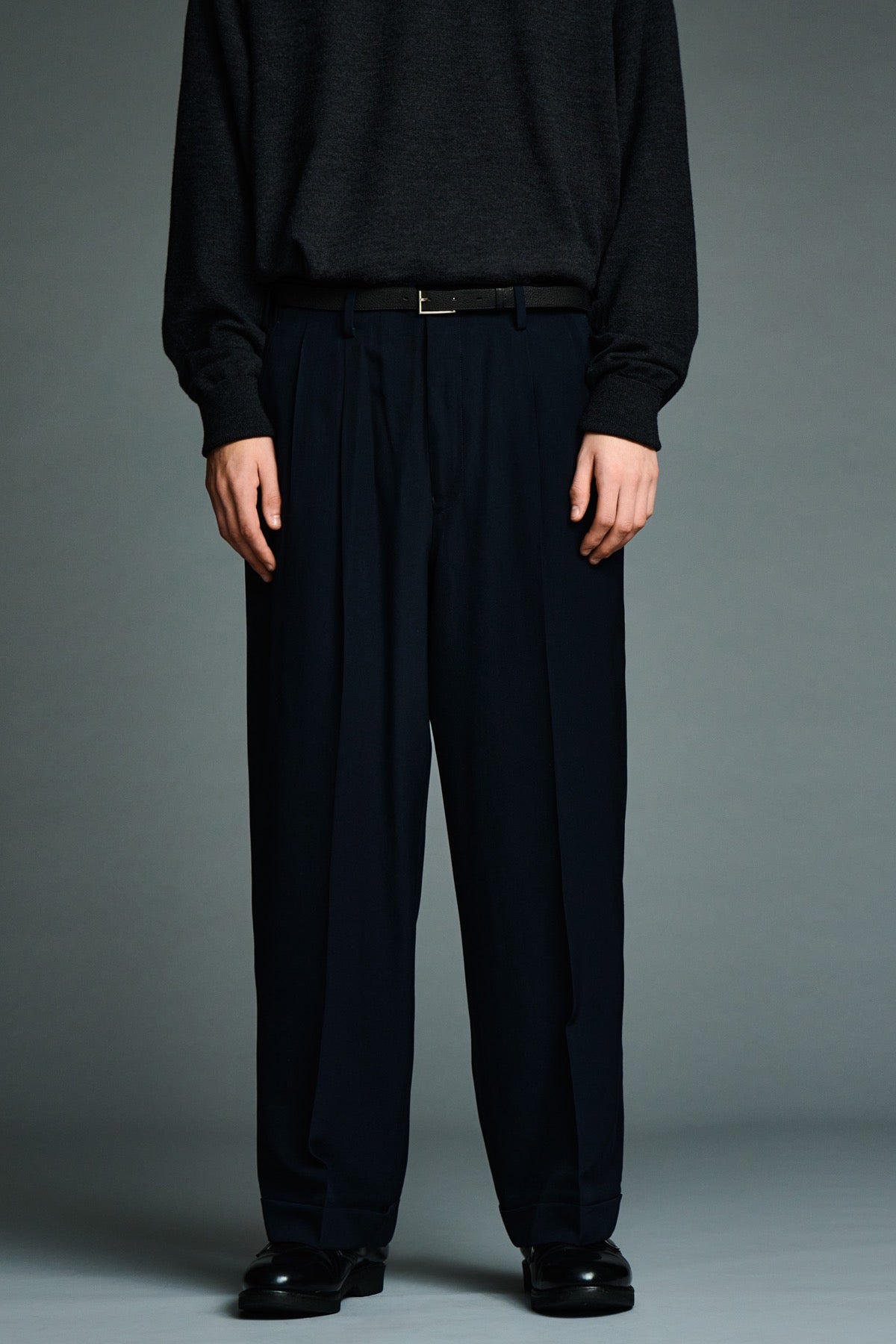 A.presse | Wool Rayon Wide Trouser