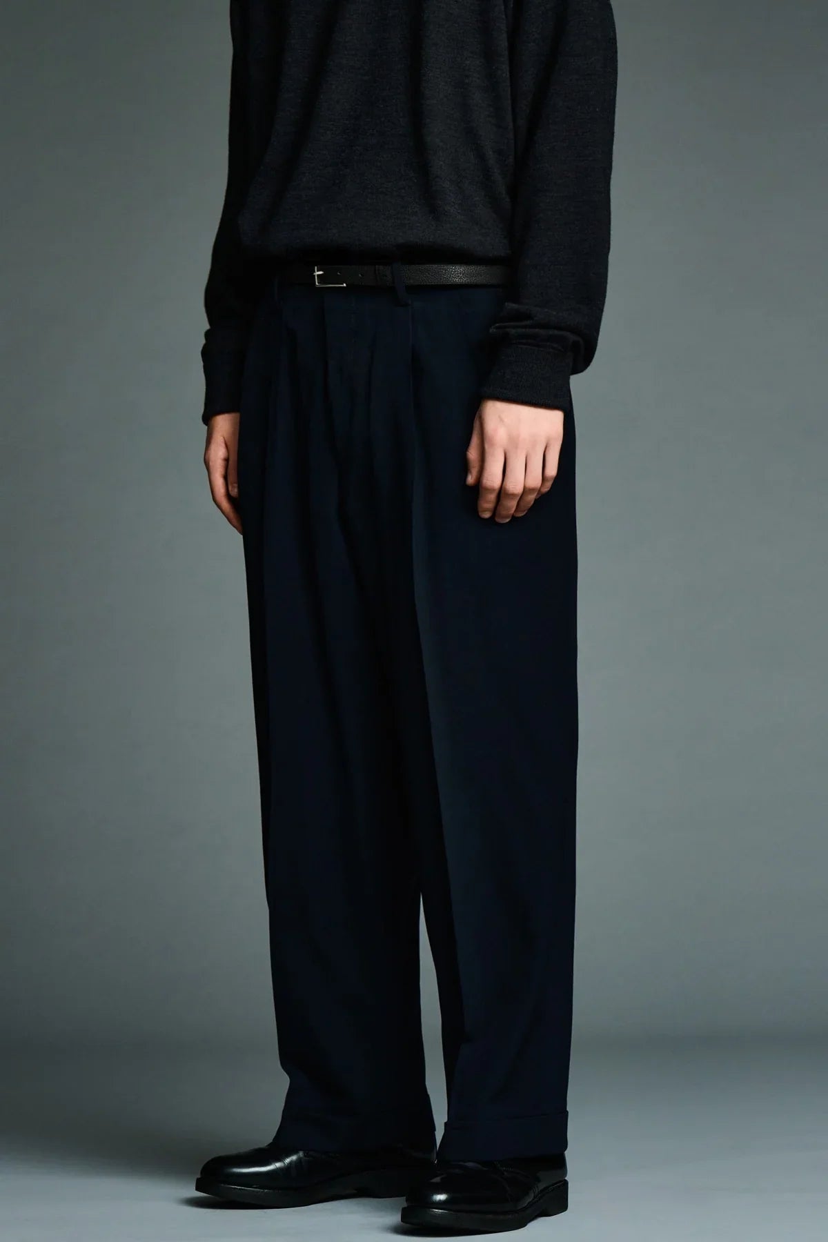 A.presse | Wool Rayon Wide Trouser