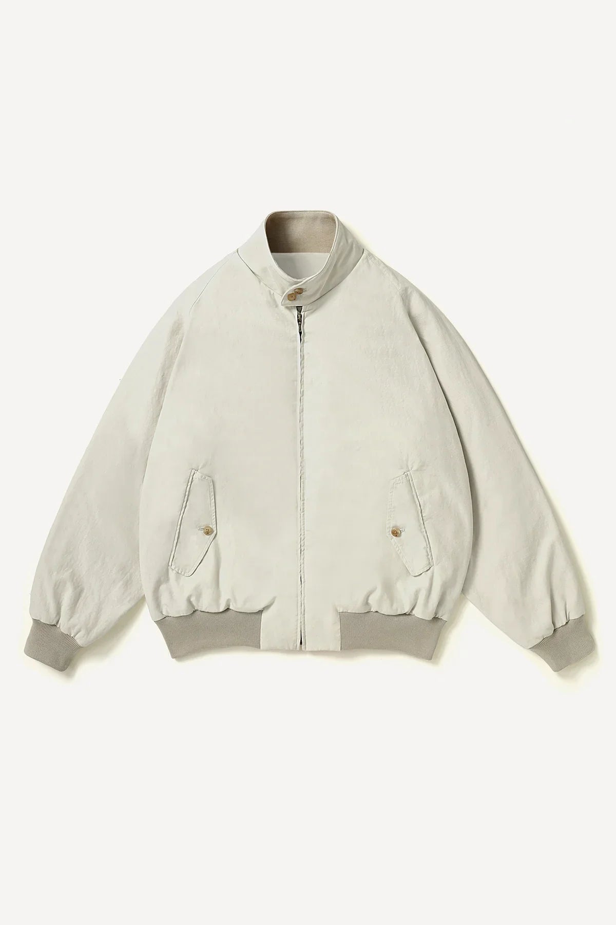 A.presse | Cotton Silk Back Gabardine Harrington Jacket
