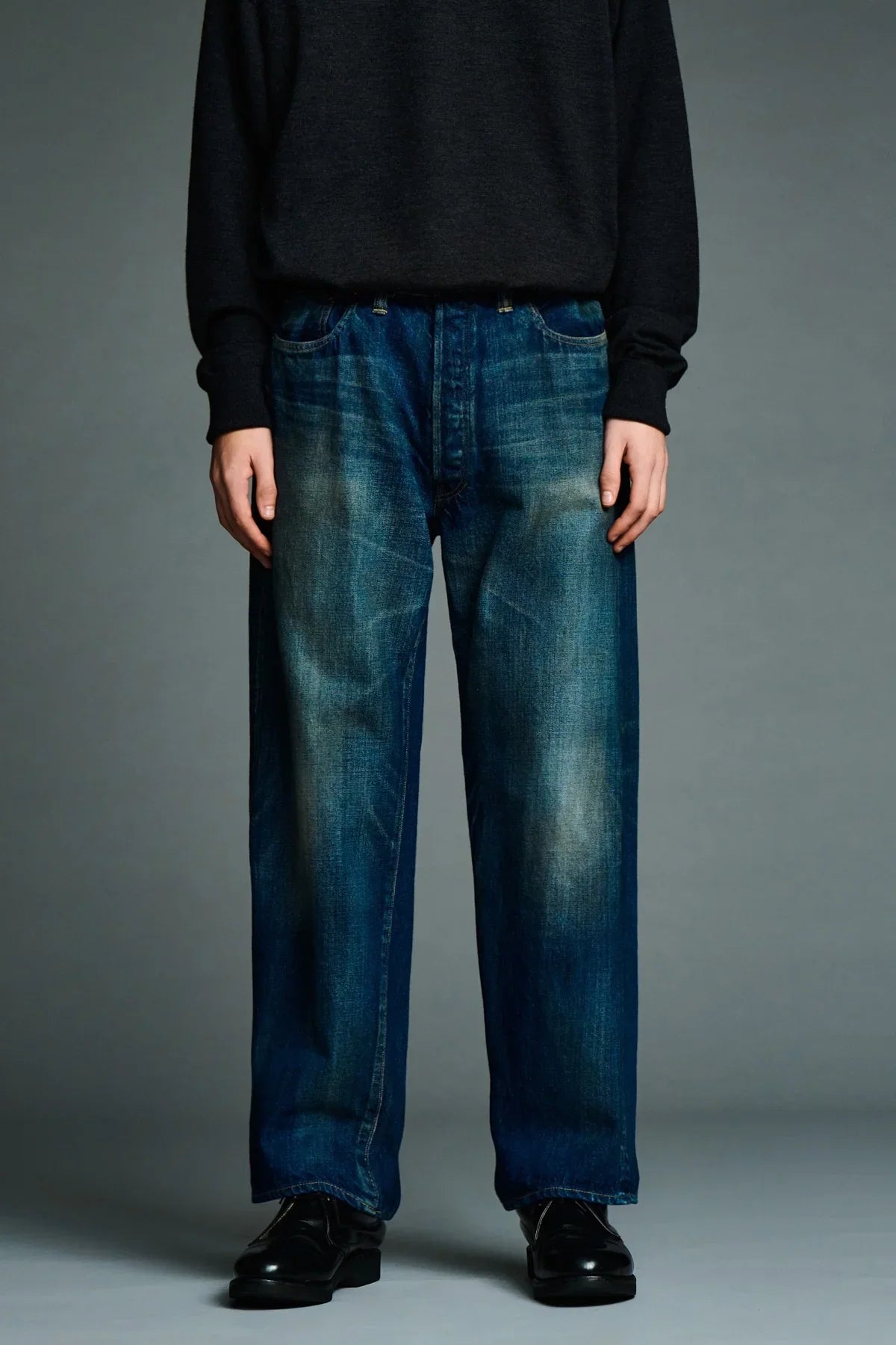 A.presse | Vintage Washed Straight Denim Pant