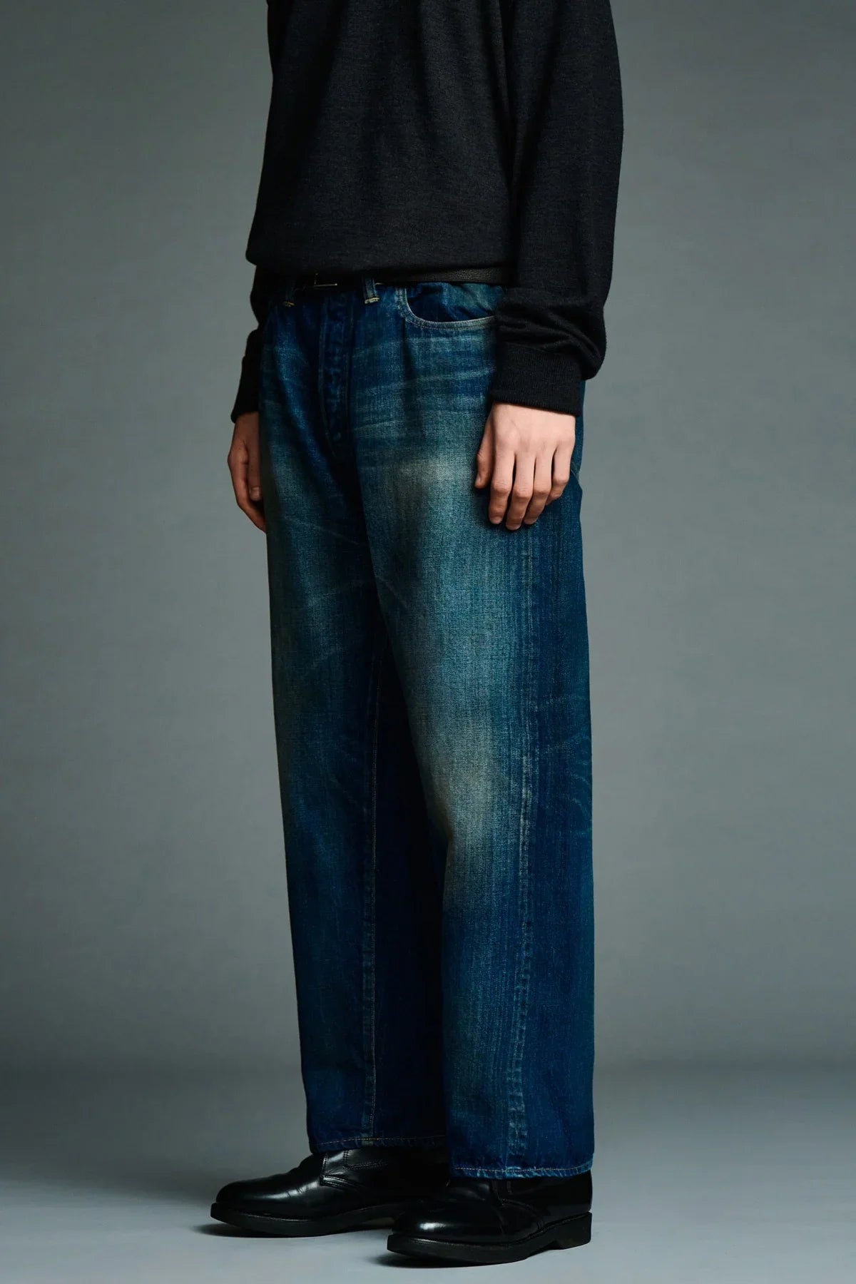 A.presse | Vintage Washed Straight Denim Pant