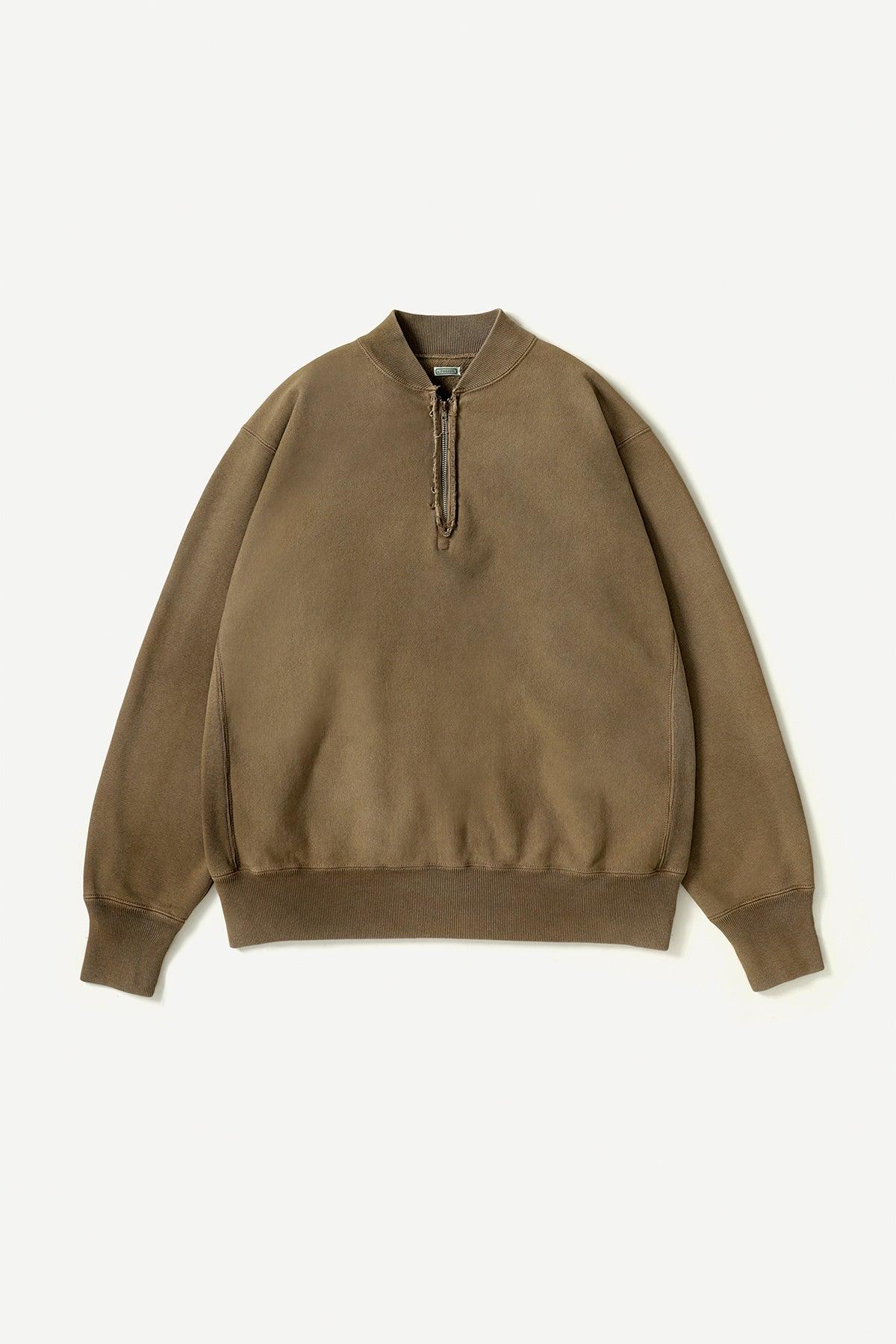 A.presse | Vintage Half ZIP Rib Collar Sweatshirt