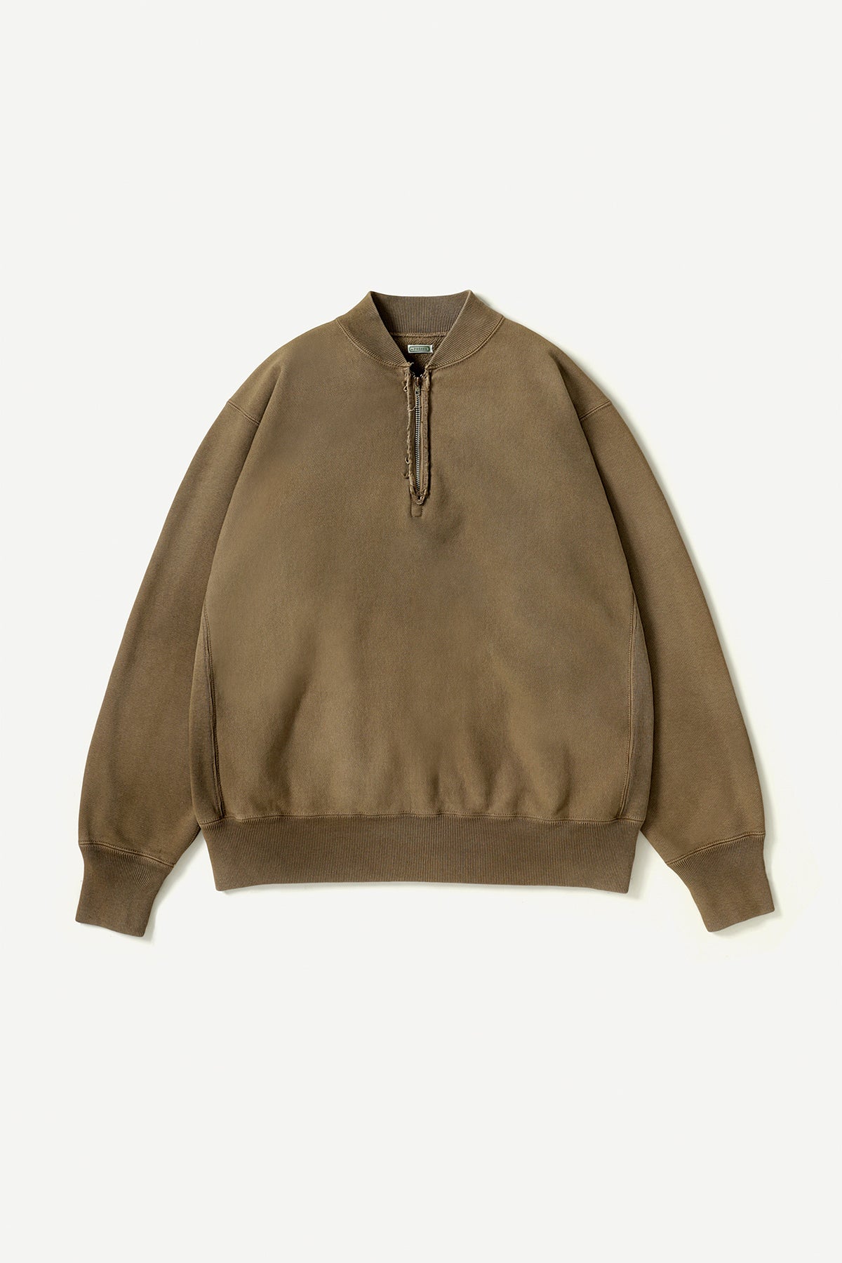 A.presse | Vintage Half ZIP Rib Collar Sweatshirt