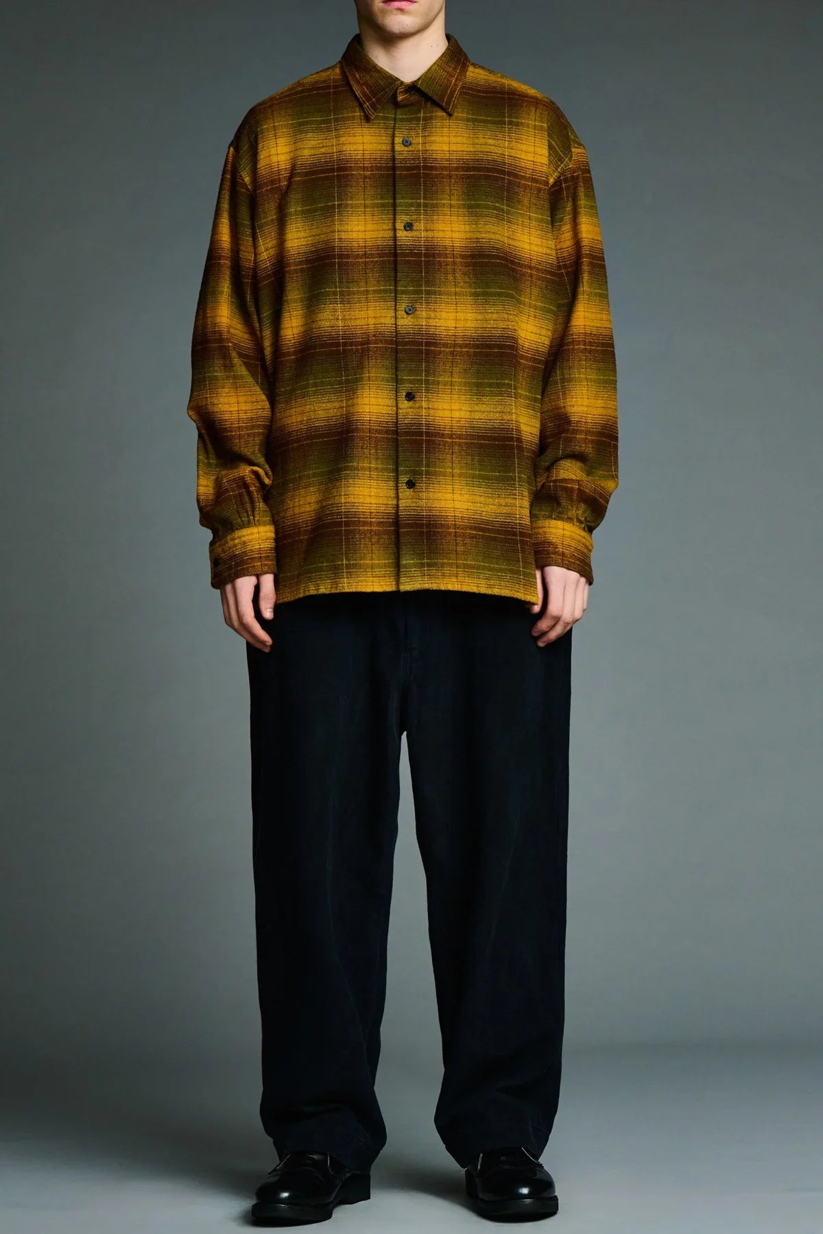 A.presse | Vintage Cotton Silk Nep Twill Check Shirt