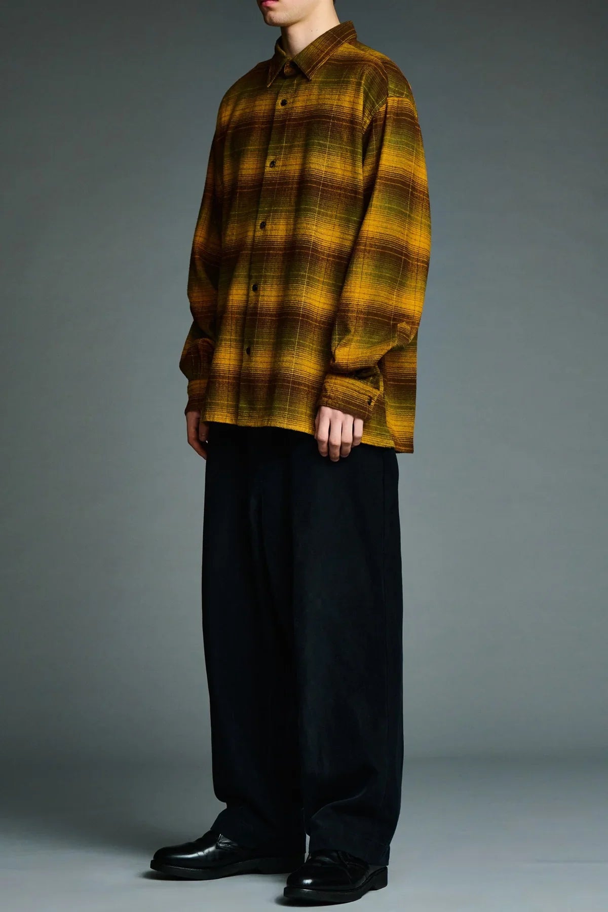 A.presse | Vintage Cotton Silk Nep Twill Check Shirt