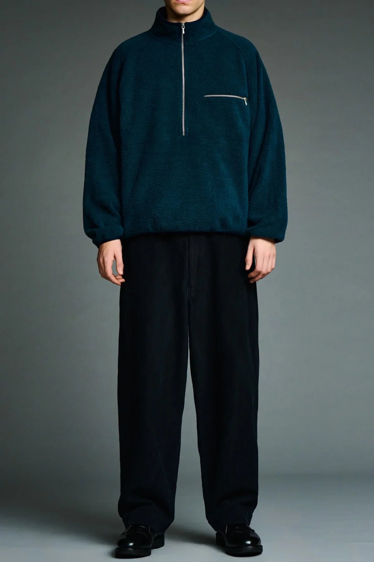 A.presse | Vintage Silk Fleece Half ZIP Jacket