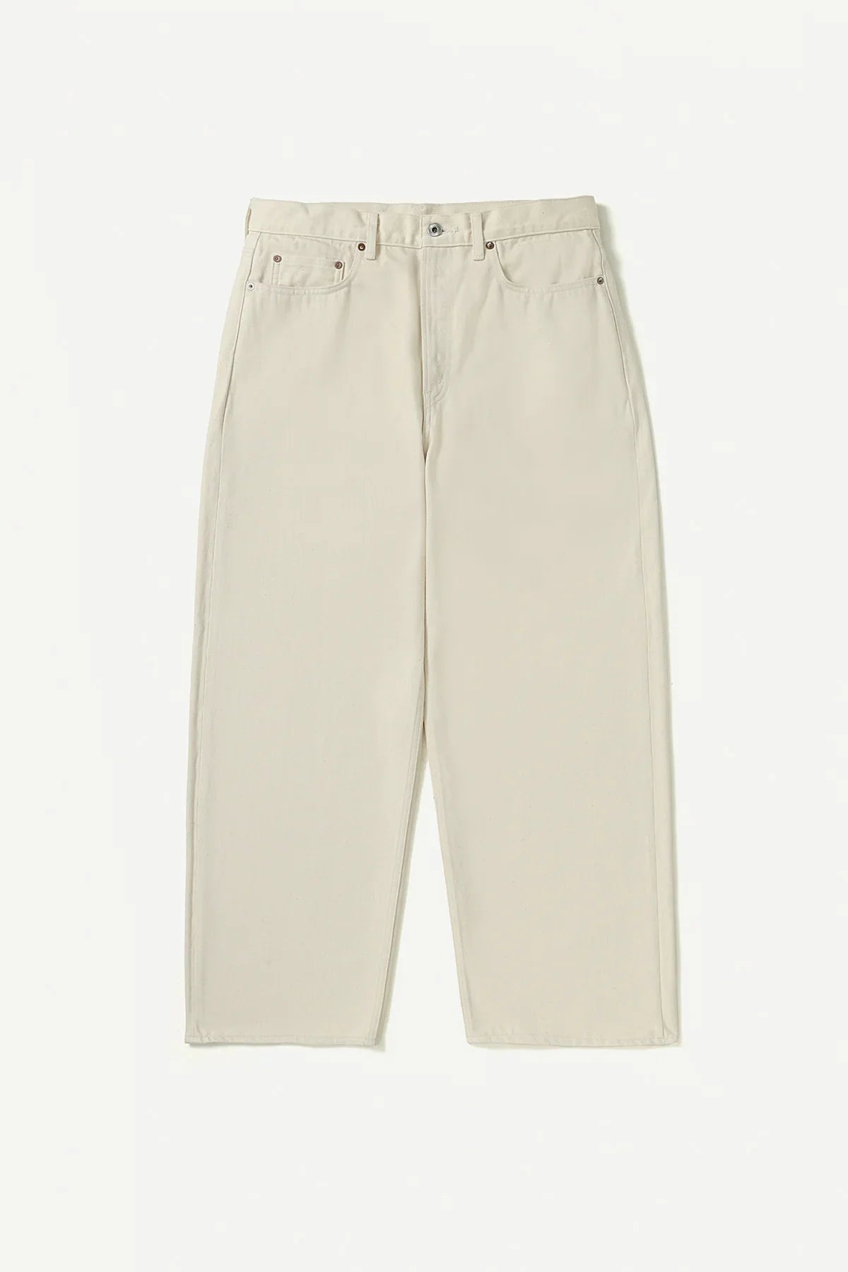 A.presse | Cotton Silk Washed Wide Denim Pant