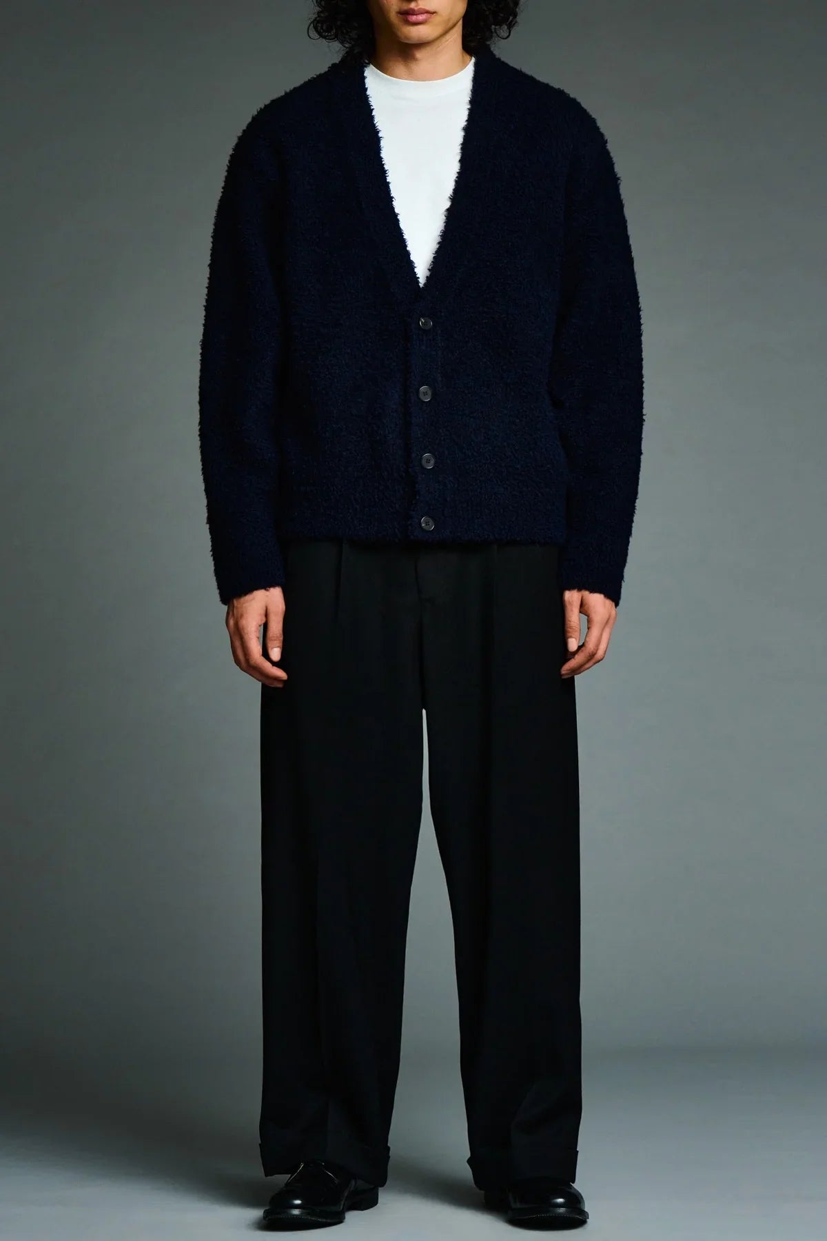 A.presse | Cashmere Mole Yarn Cardigan