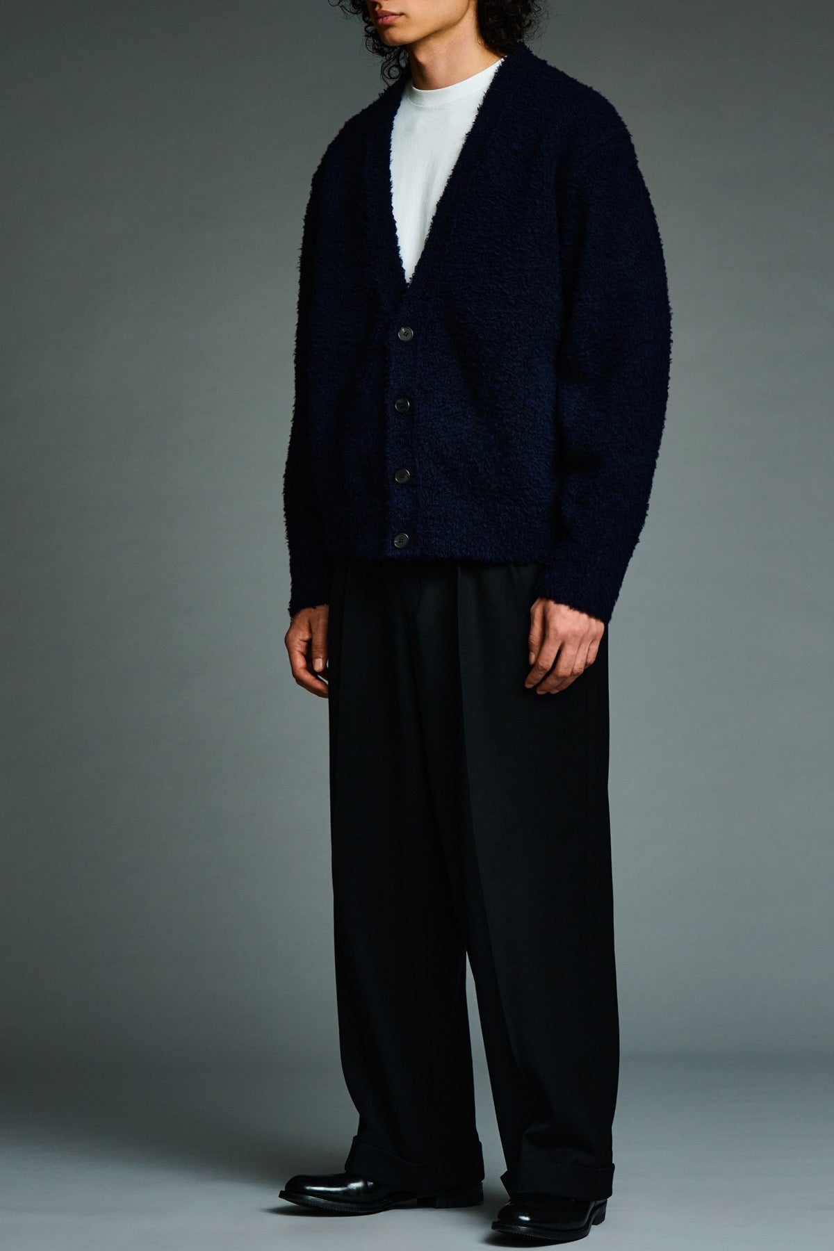 A.presse | Cashmere Mole Yarn Cardigan