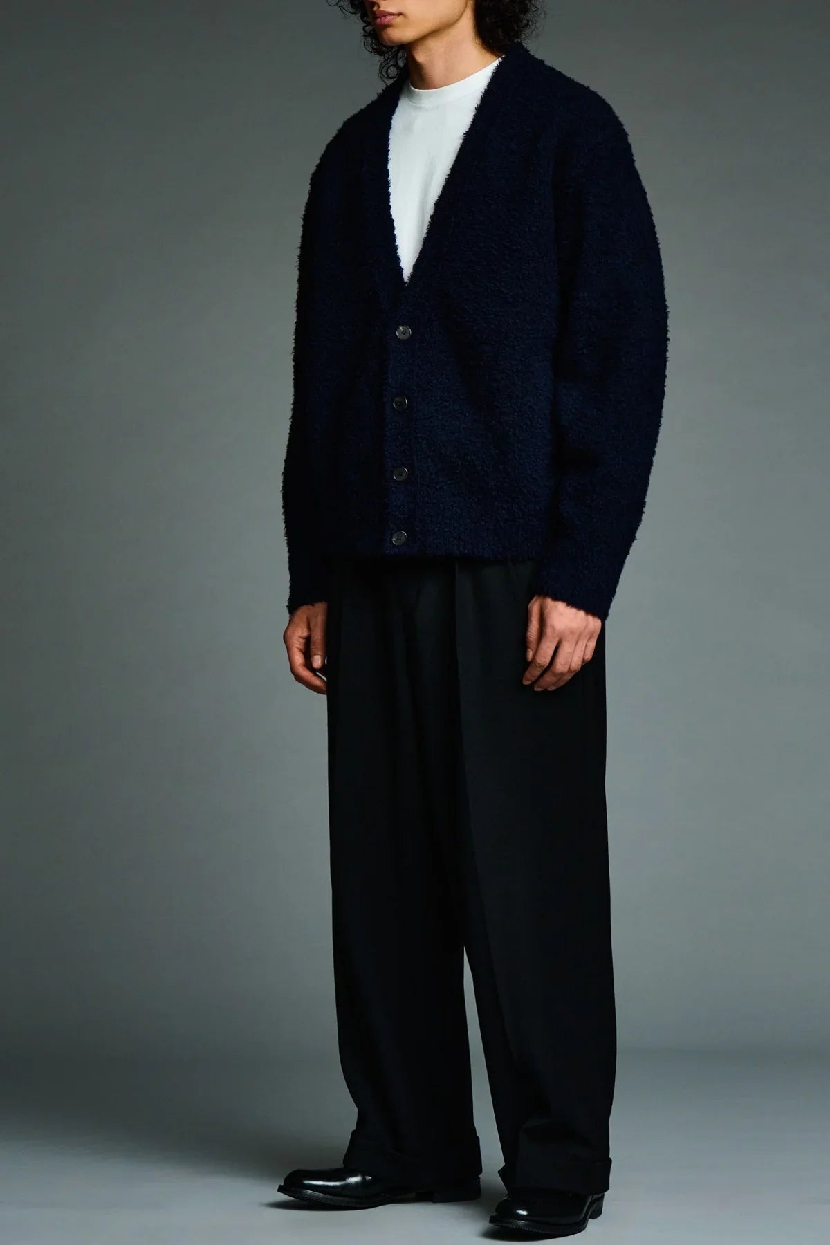 A.presse | Cashmere Mole Yarn Cardigan