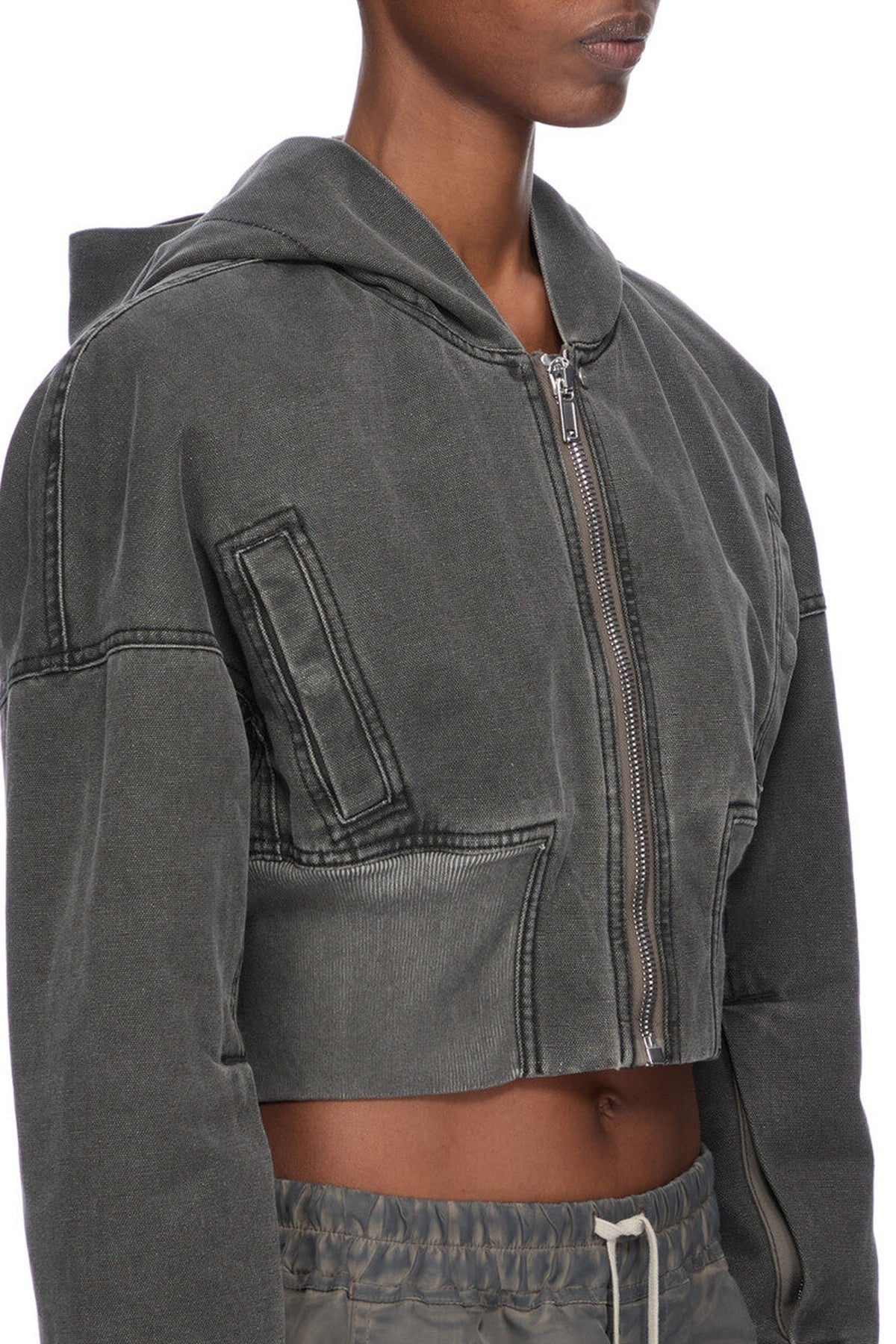 Rick Owens DRKSHDW | Hood Crop Flight Jacket