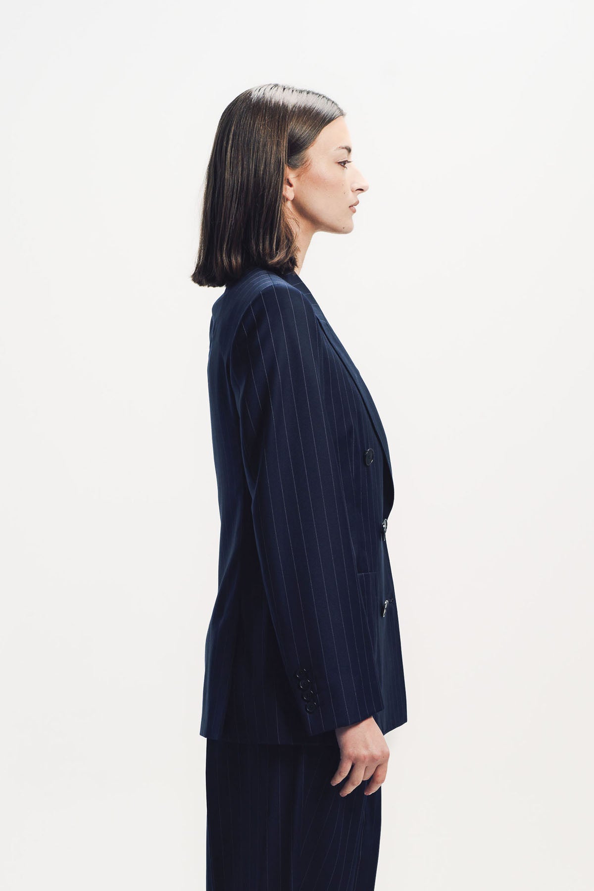 Givenchy | Double-breasted Striped Jacket in Wool