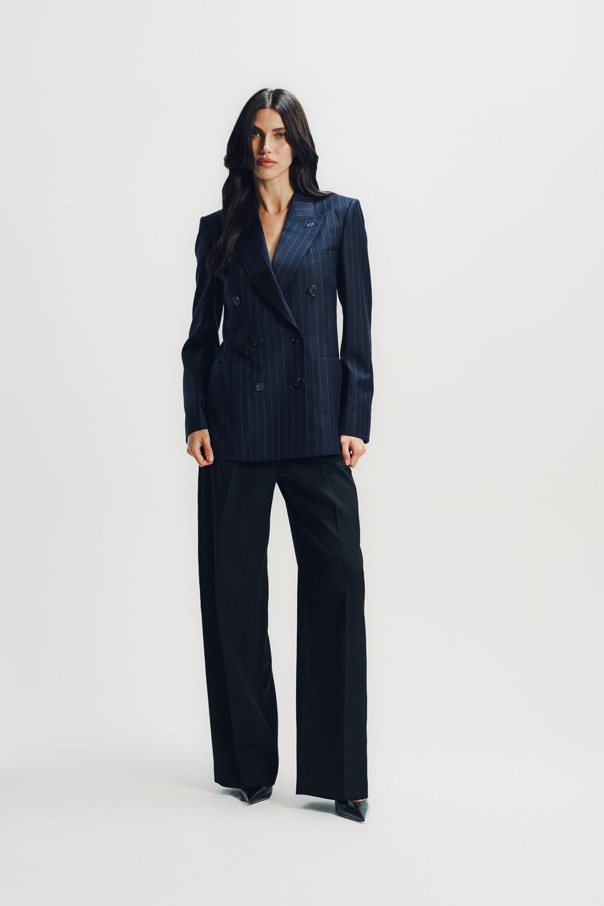 Givenchy | Double-breasted Striped Jacket in Wool