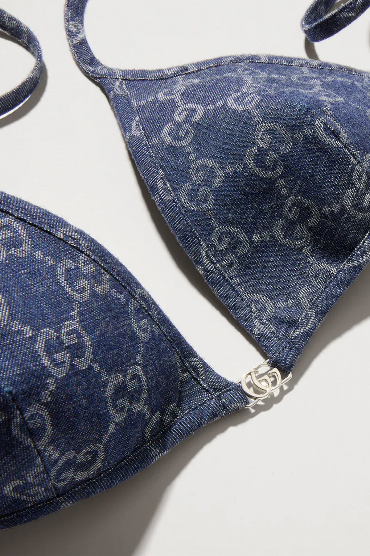GUCCI | GG light cotton denim jacquard top