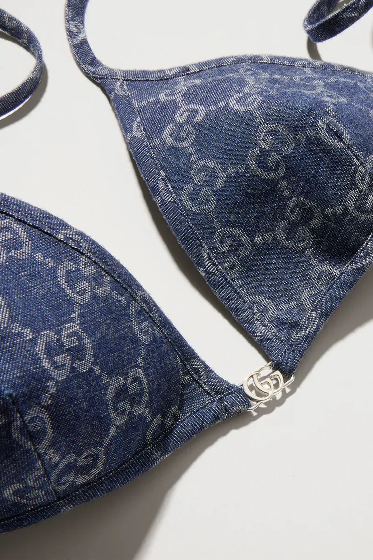 GUCCI | GG light cotton denim jacquard top