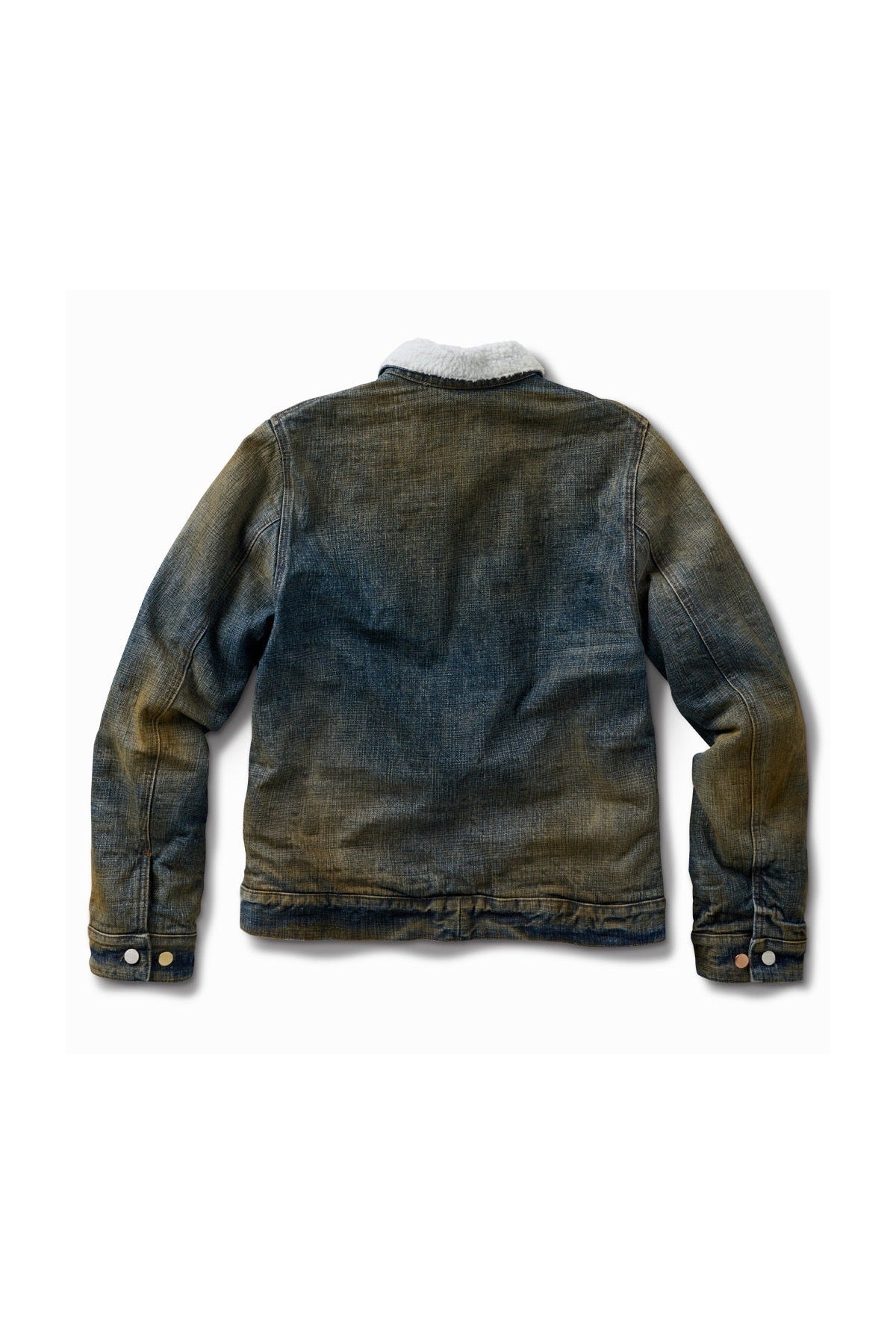 Schaeffer's Garment Hotel | The Destroyed Shearling Center Zip Denim Jacket