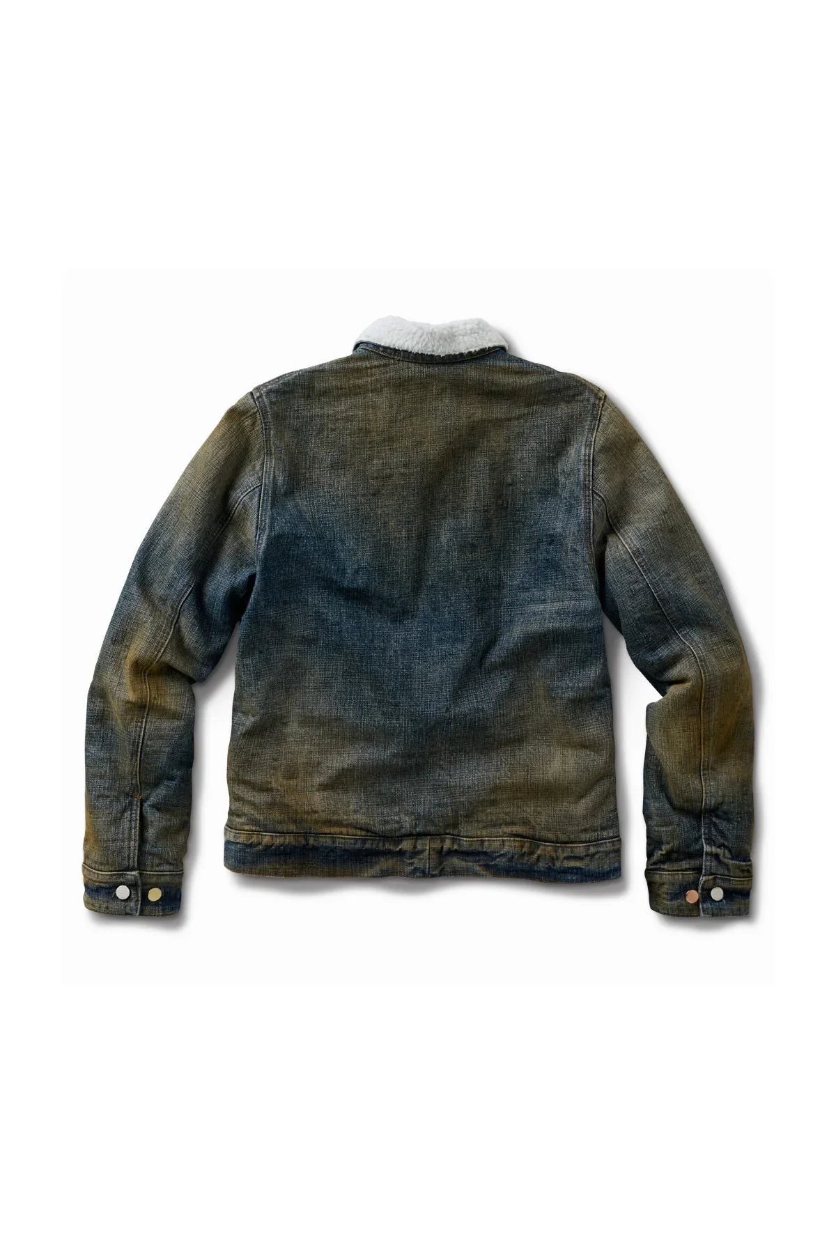 Schaeffer's Garment Hotel | The Destroyed Shearling Center Zip Denim Jacket